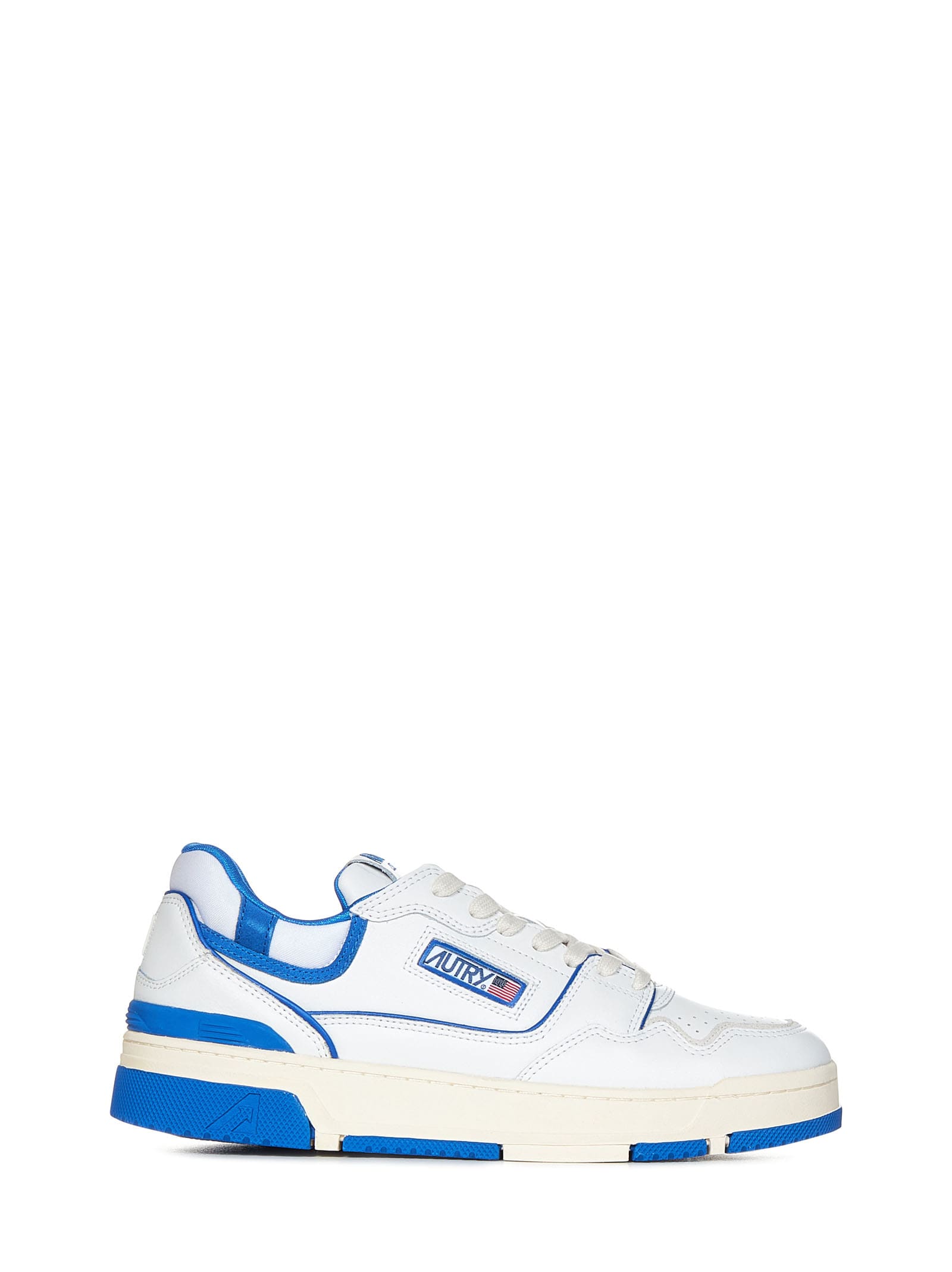 Shop Autry Clc Sneakers In White/blue