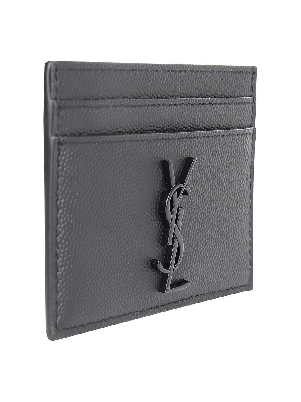 Shop Saint Laurent Card Holder In Black