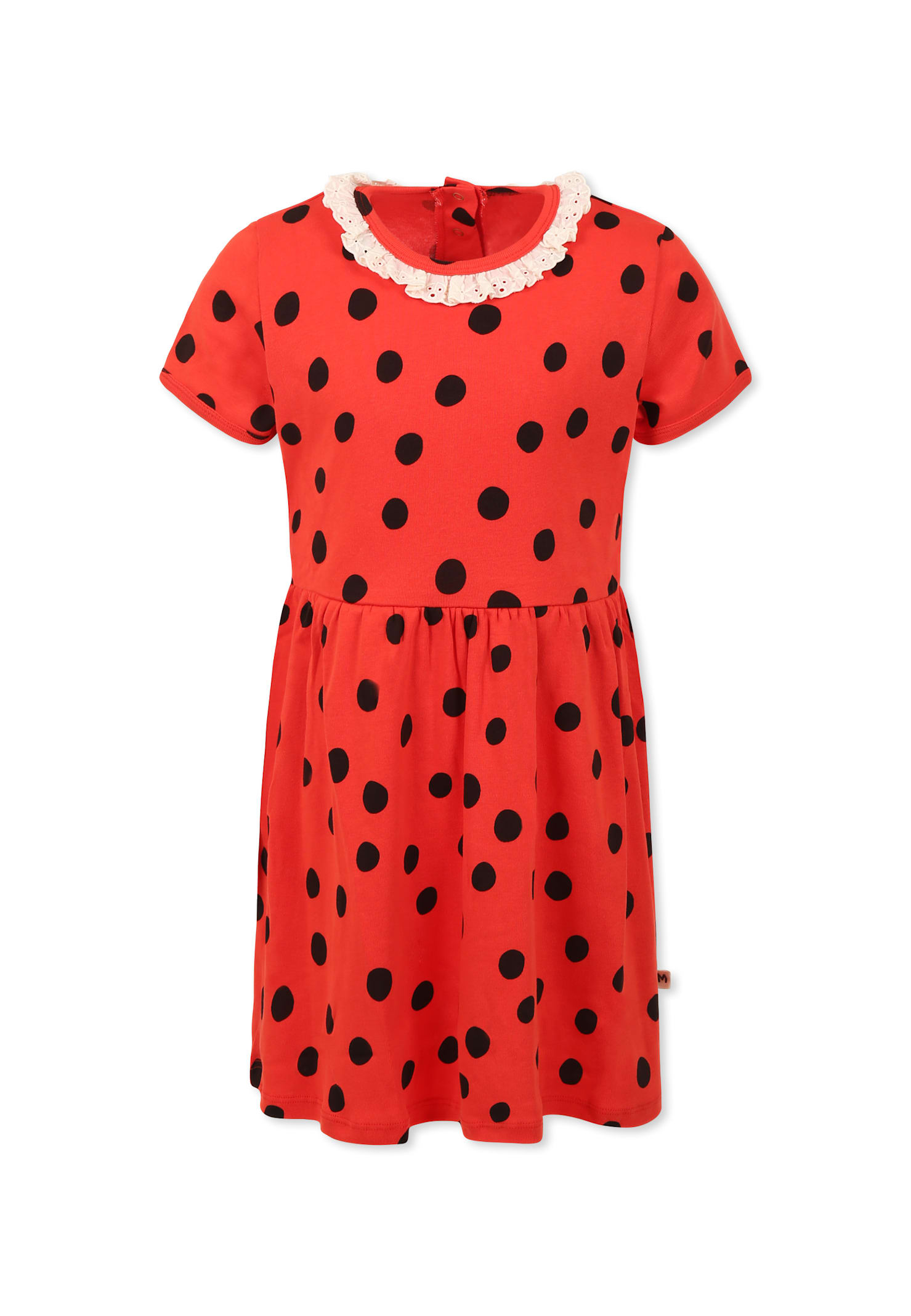Mini Rodini Polka Dot Dress In Red