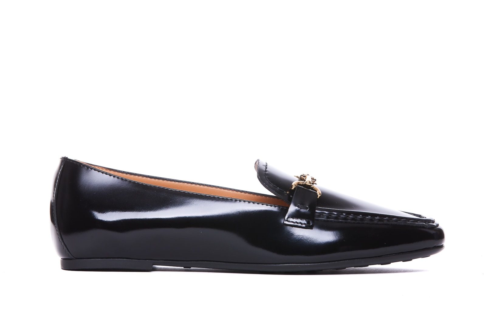 Shop Tod's Flat 23l Loafers In B999