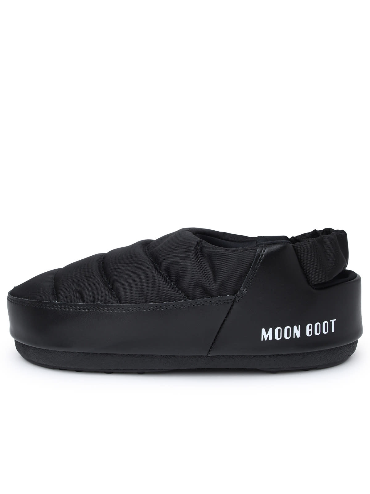 Shop Moon Boot Evolution Sandals In Black Nylon In Nero