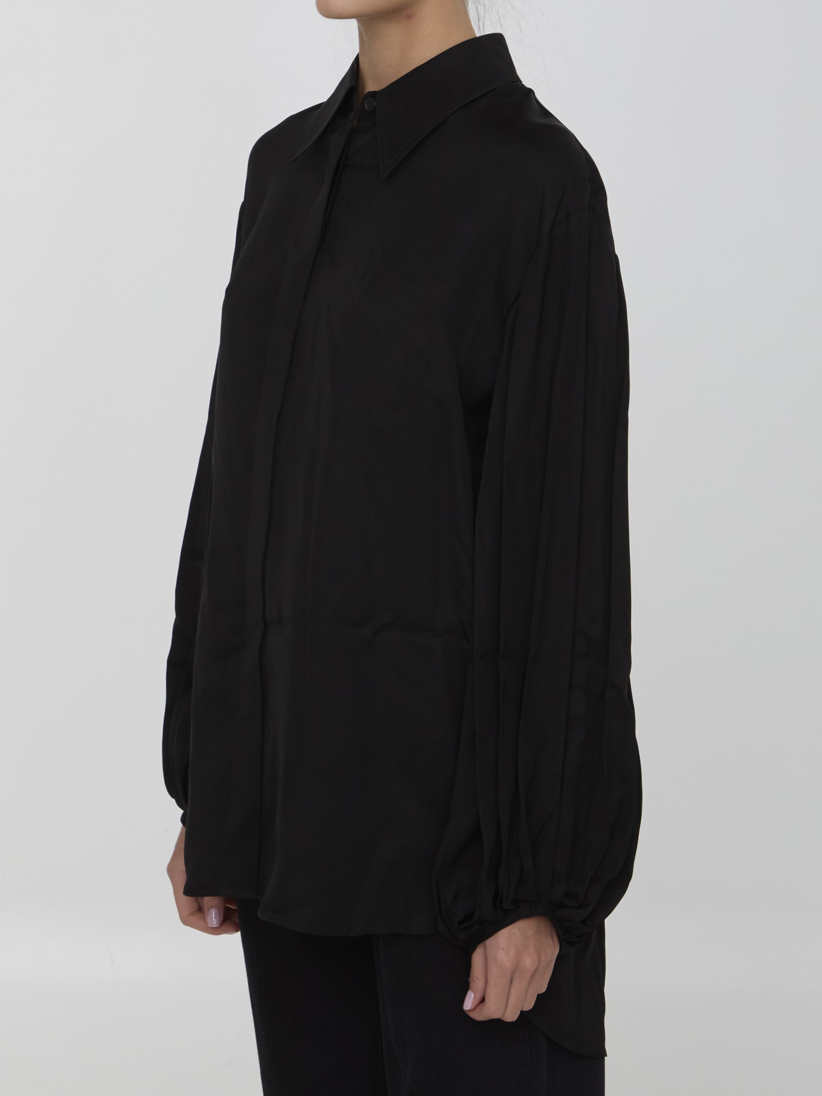 Shop Khaite Bam Shirt In Black