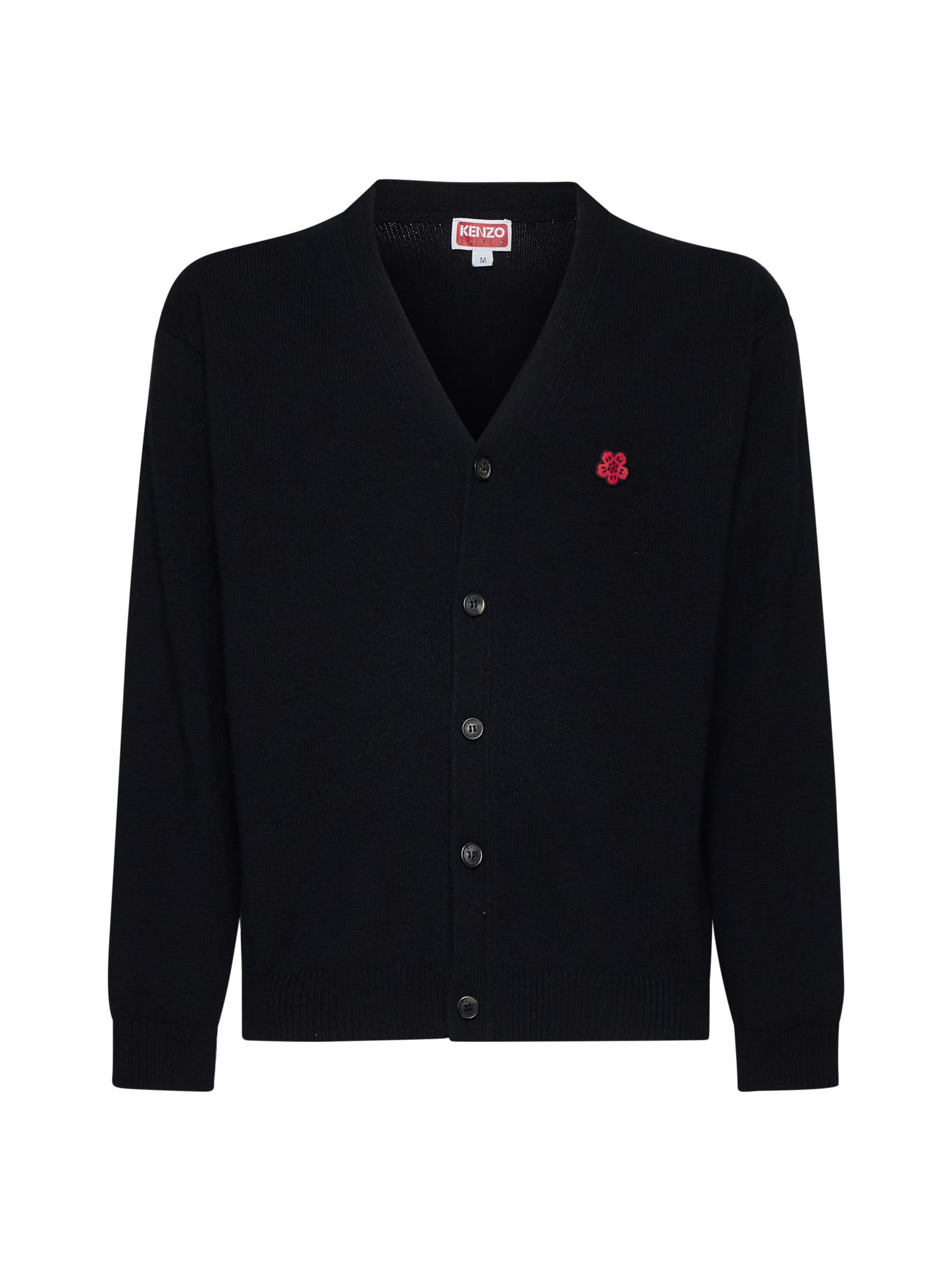 Shop Kenzo Cardigan In Black