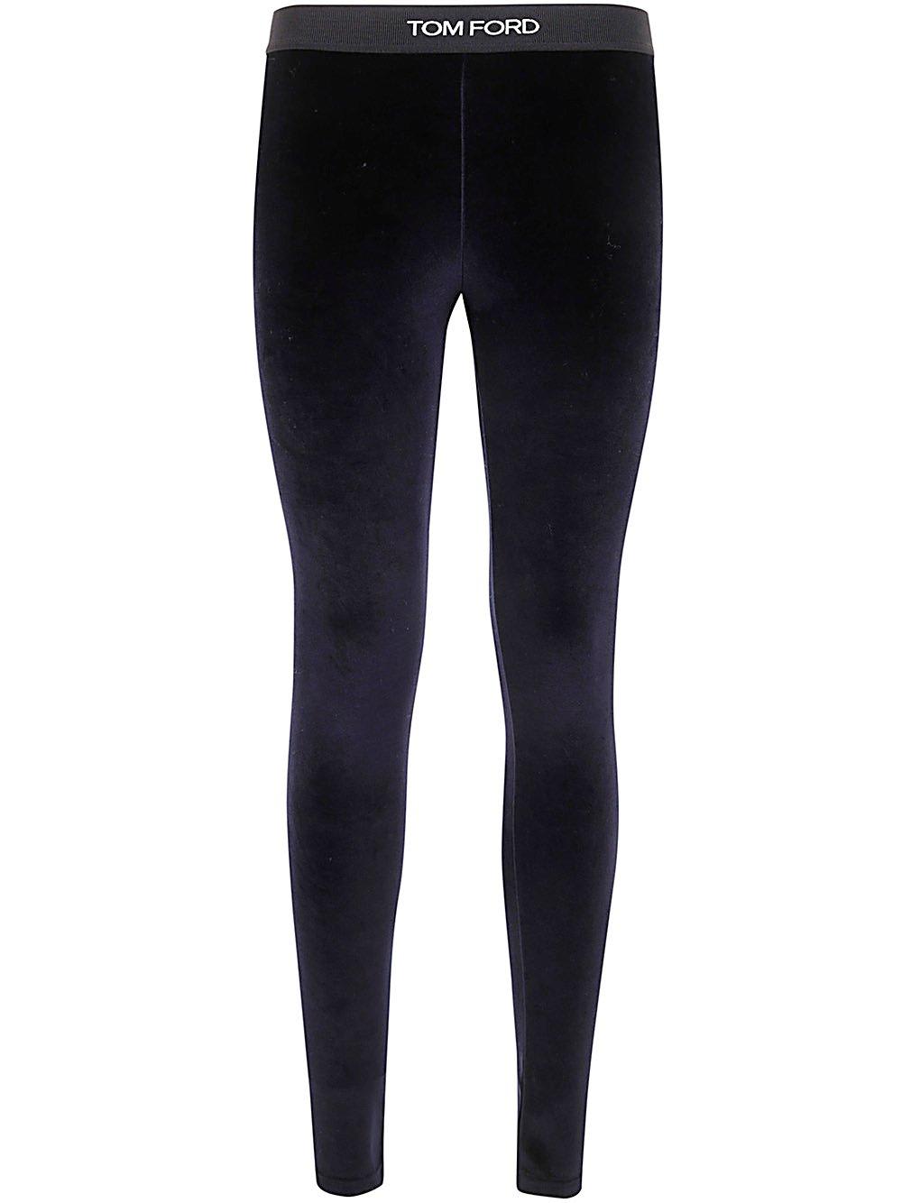 Stretch Lustrous Velour Signature Leggings