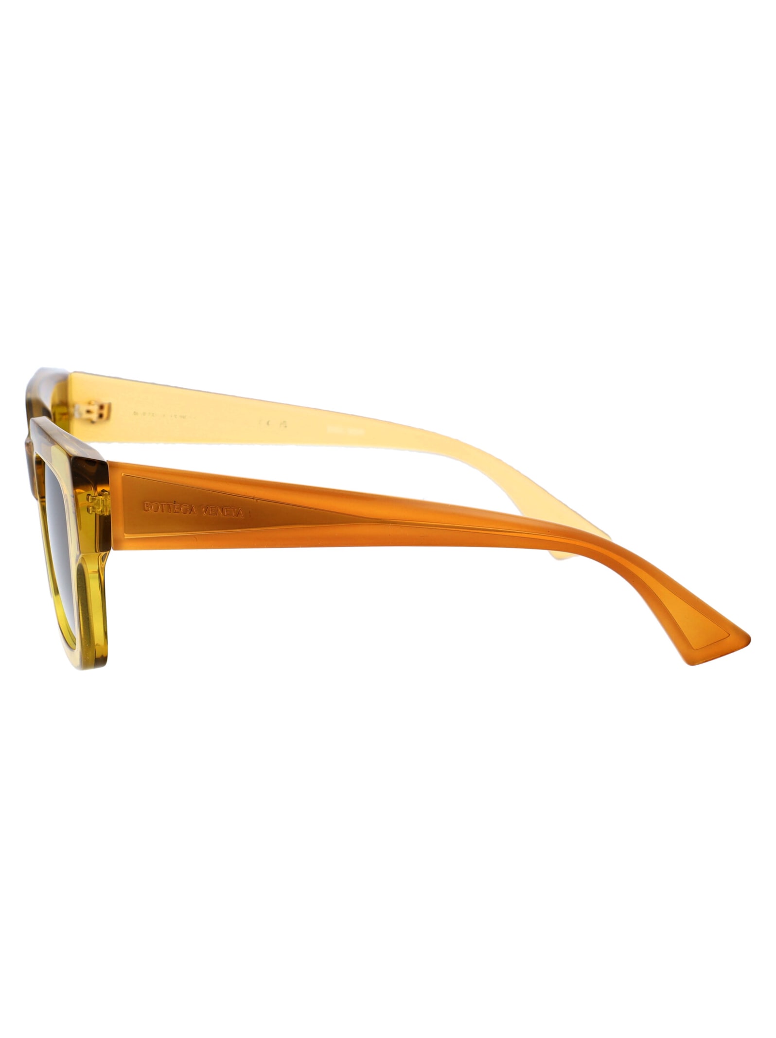 Bottega Veneta Bv1276s Sunglasses In 004 Yellow Yellow Brown