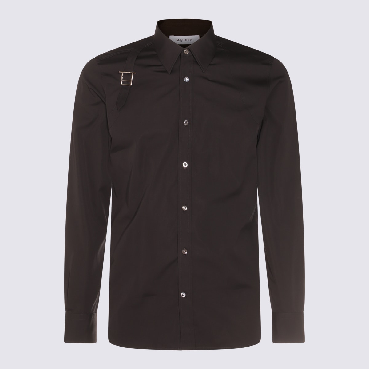 Alexander Mcqueen Buttoned Cuffs Long Sleeve Shirt Strap