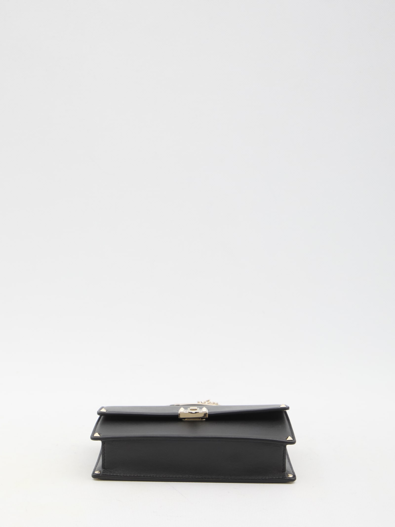 Shop Valentino Rockstud Mini Bag In Black