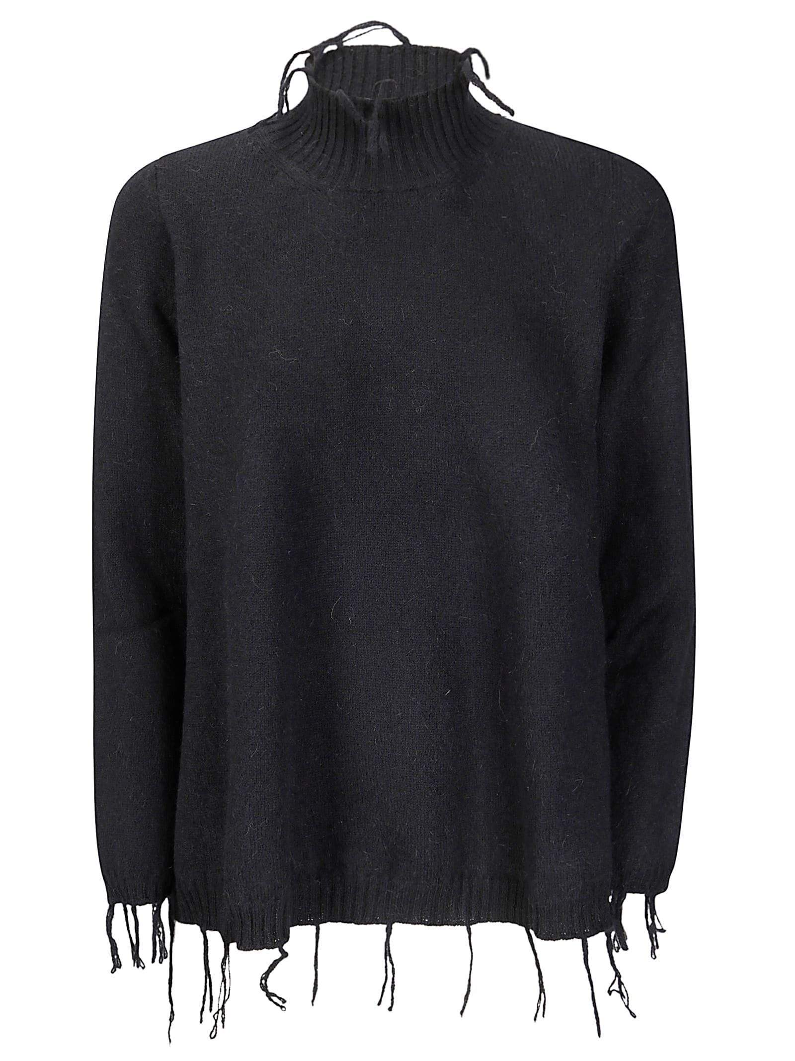 Archiviob Funnel Sweater In Black
