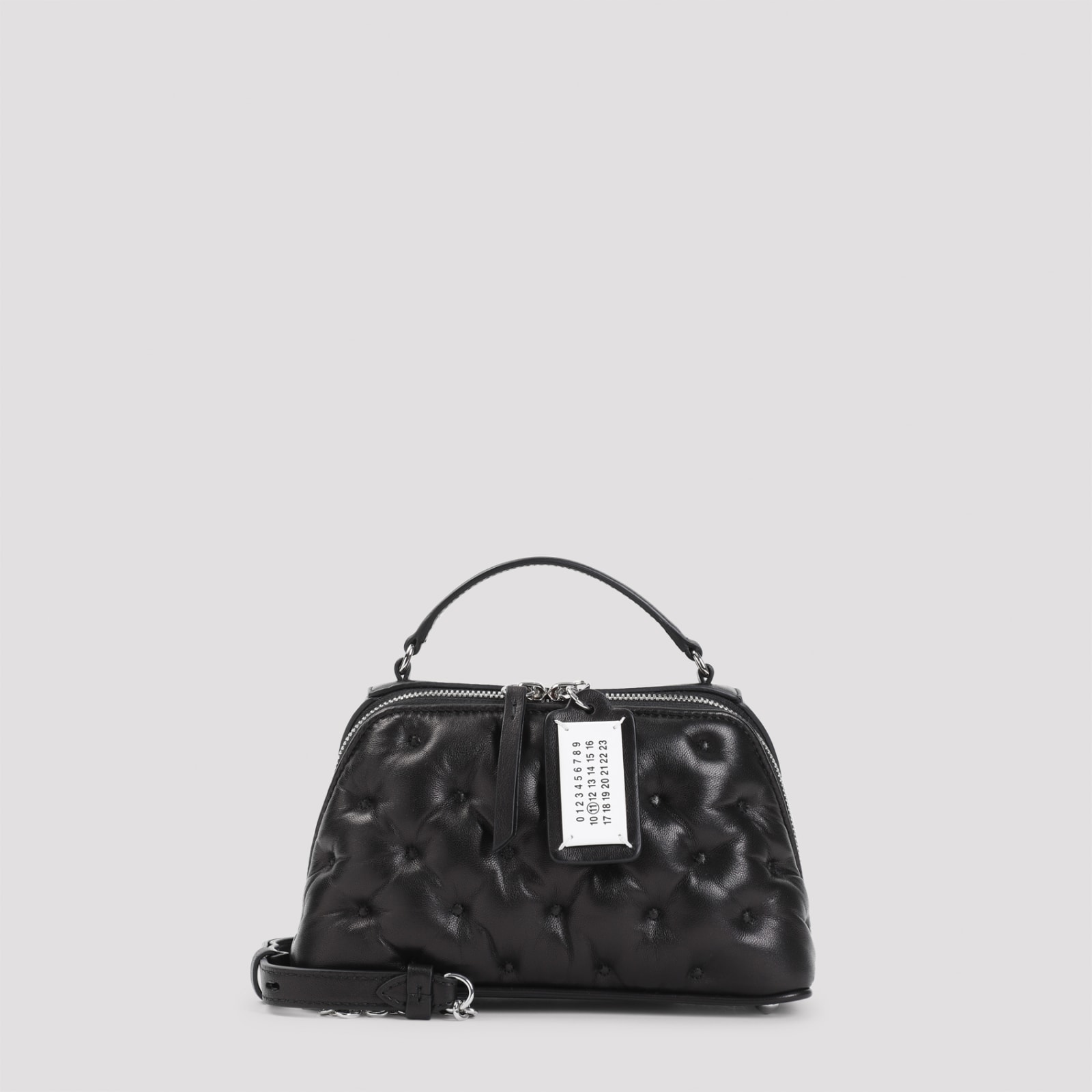 Shop Maison Margiela Glam Slam Strapezoid Bag In Black