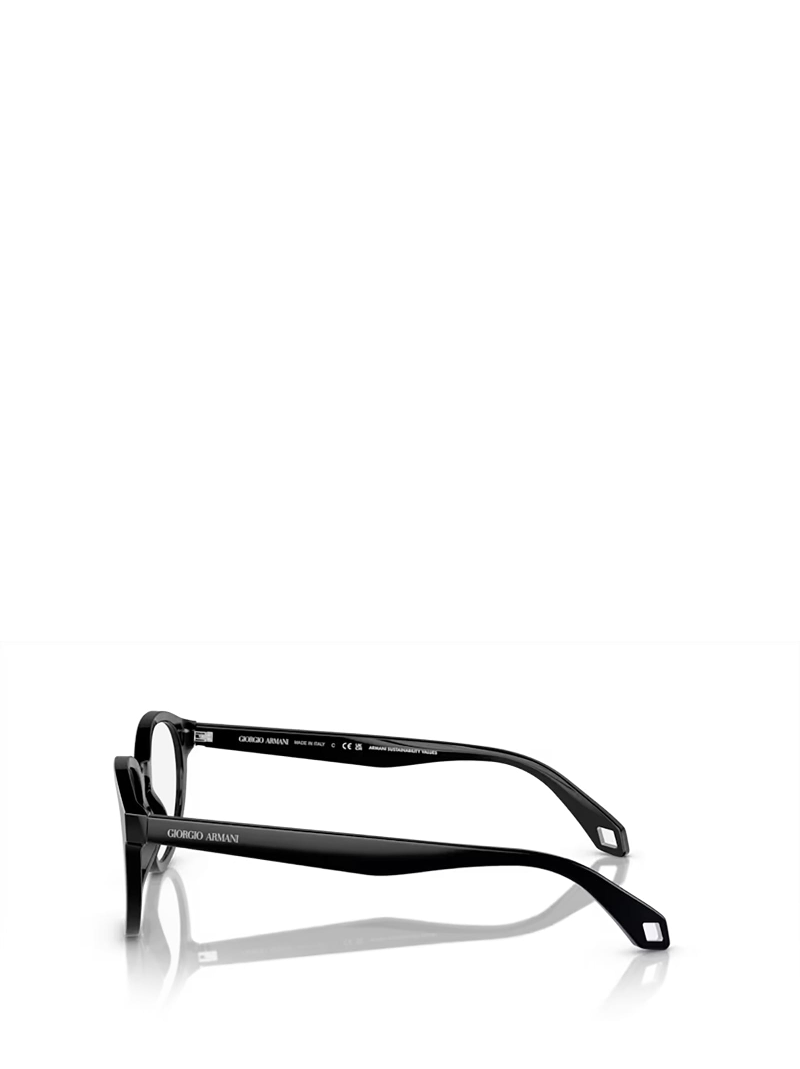 Shop Giorgio Armani Ar7248 Black Glasses