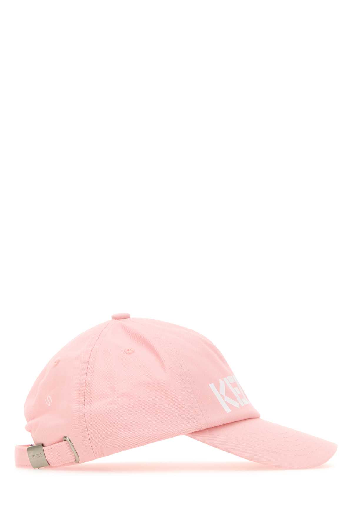 Shop Kenzo Pink Cotton Baseball Cap In Fadedpink