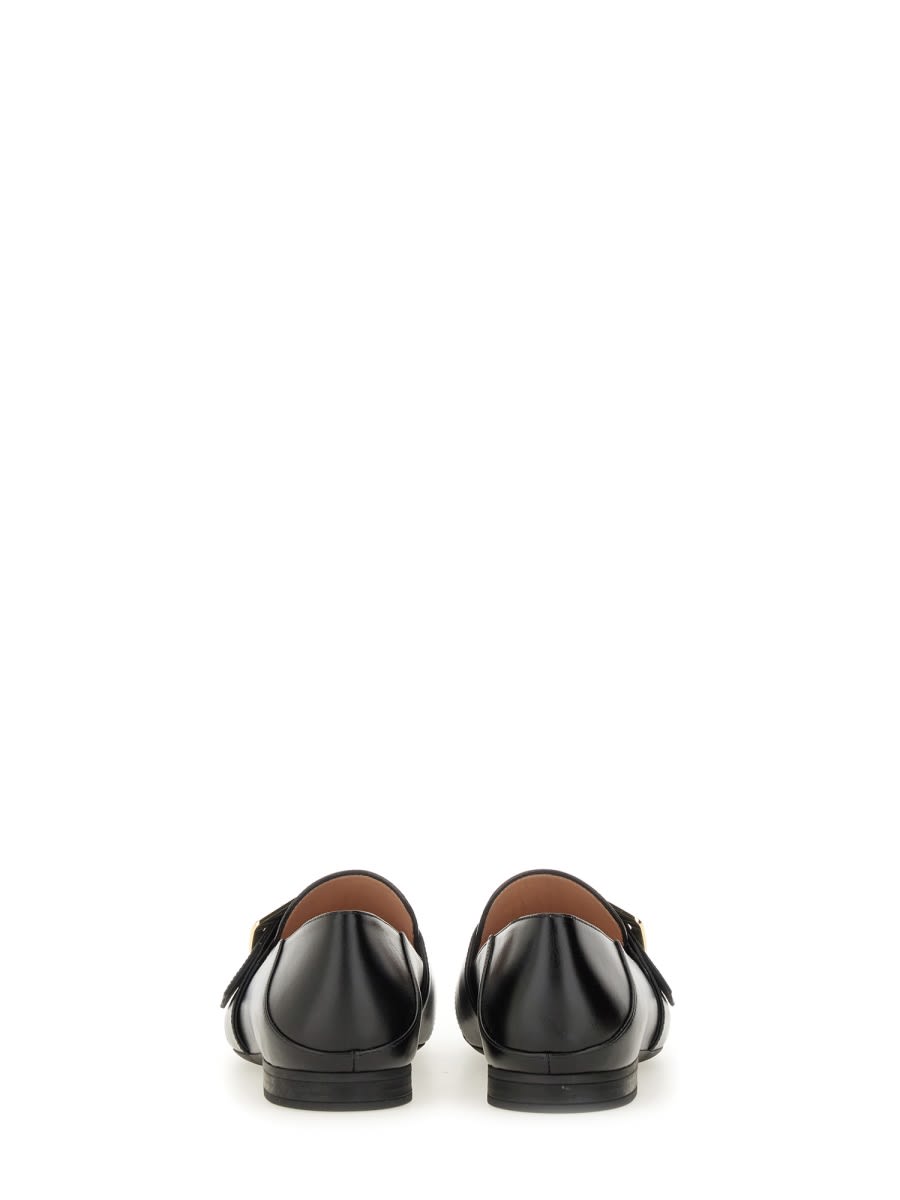 Bally Black Leather Loafers In Black