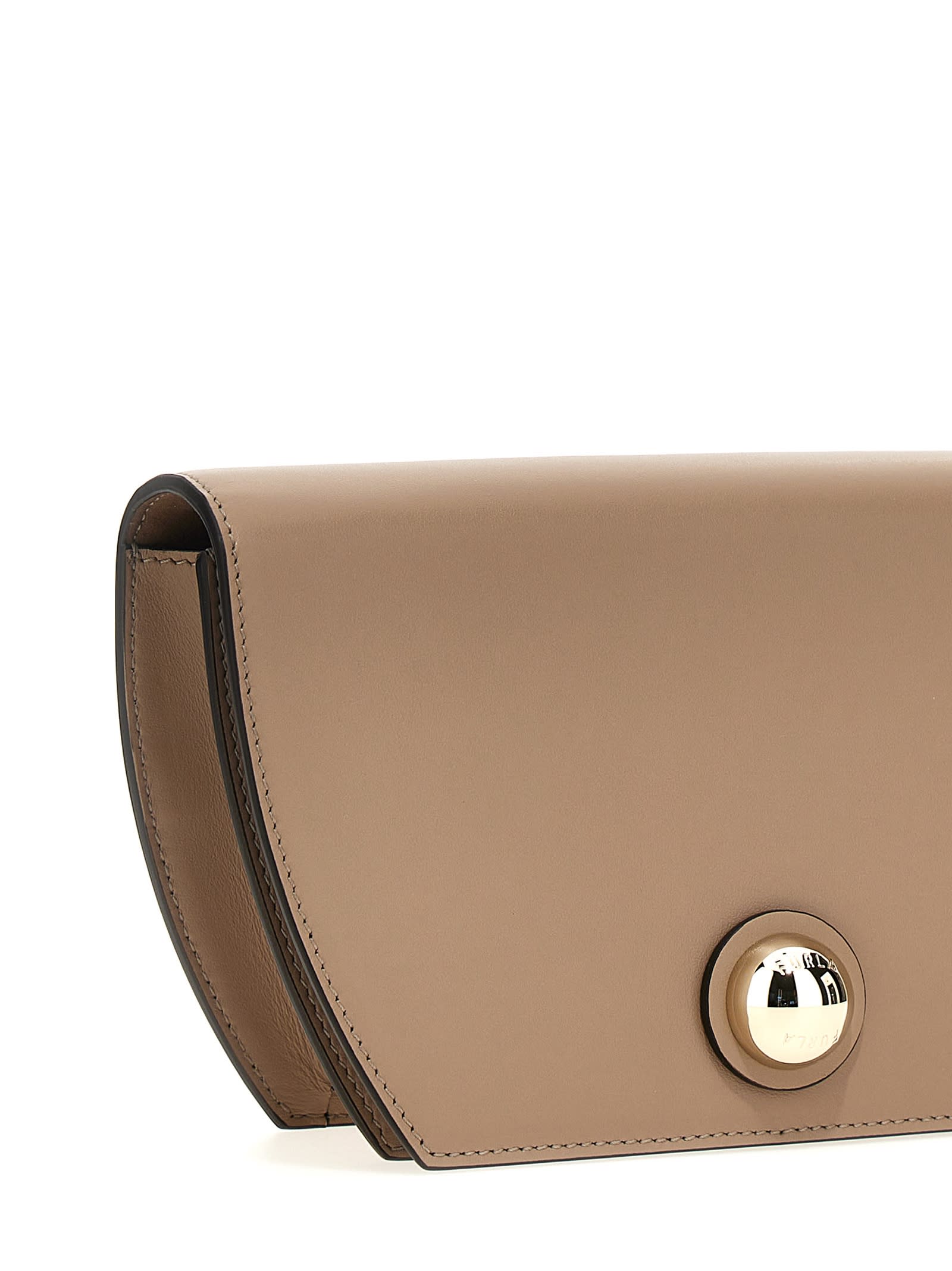 Shop Furla Sfera Mini Crossbody Bag In Beige