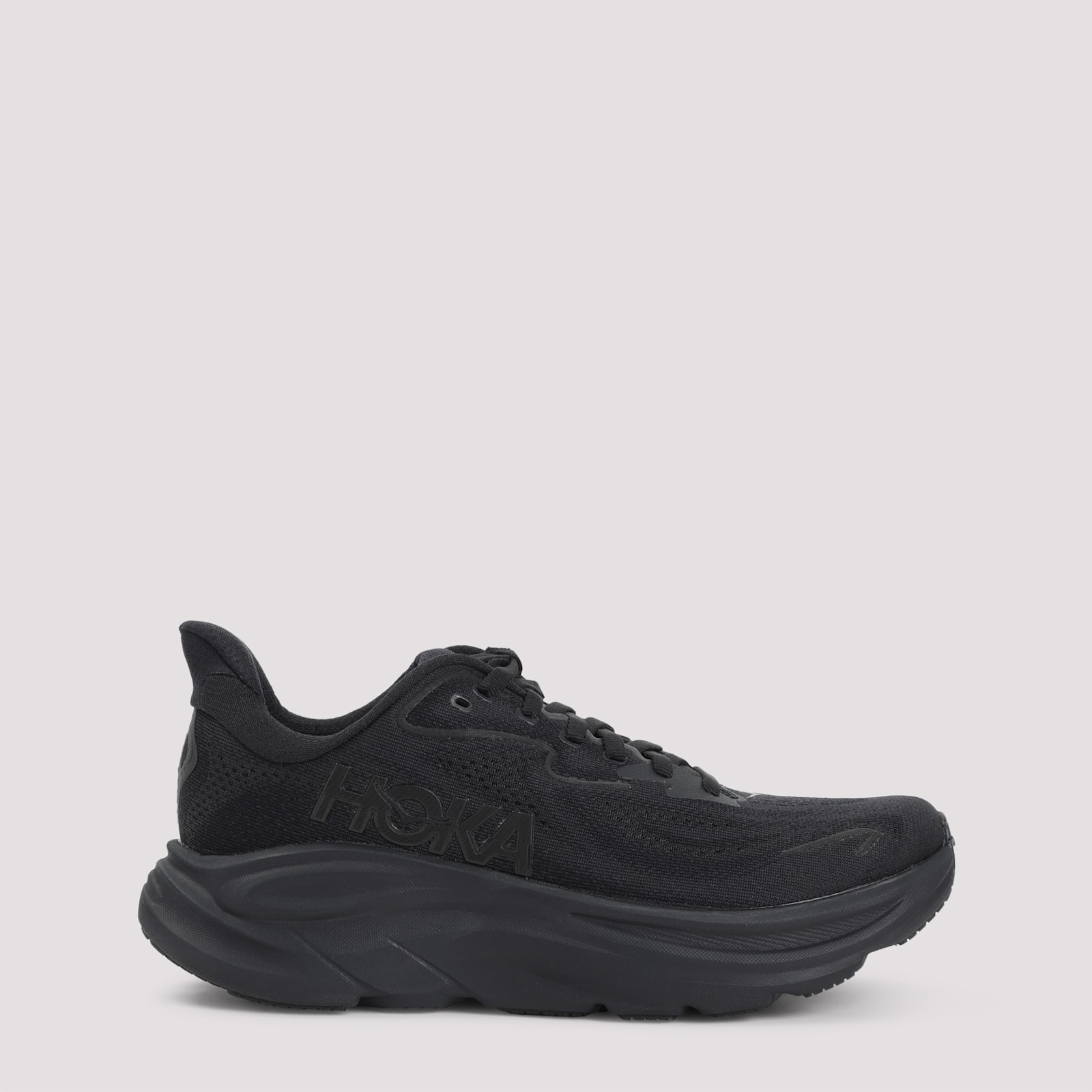 Hoka One One Textile Black Sneakers In Black