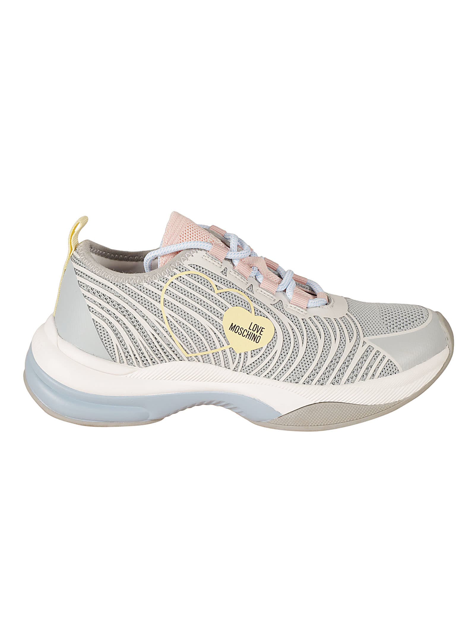 Shop Love Moschino Sprint 50 Sneakers In Grey
