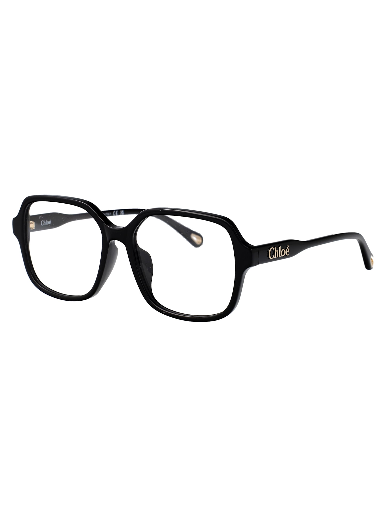 Chloé Ch0272o Glasses In Black-black-transparent