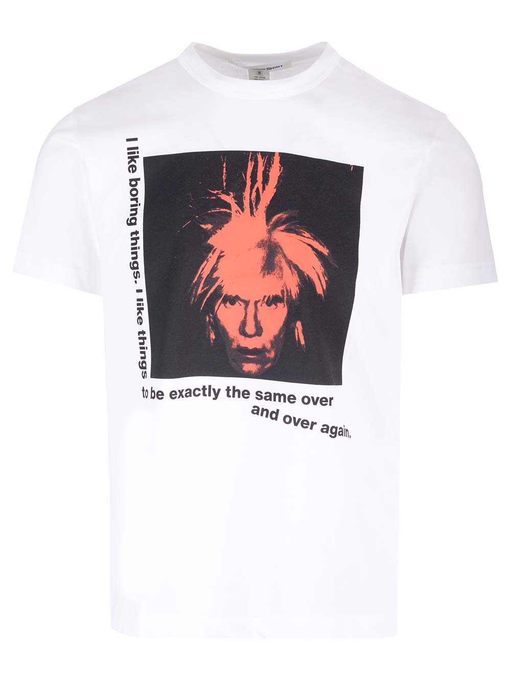 Shop Comme Des Garçons Shirt T-shirt With Andy Warhol Print In White