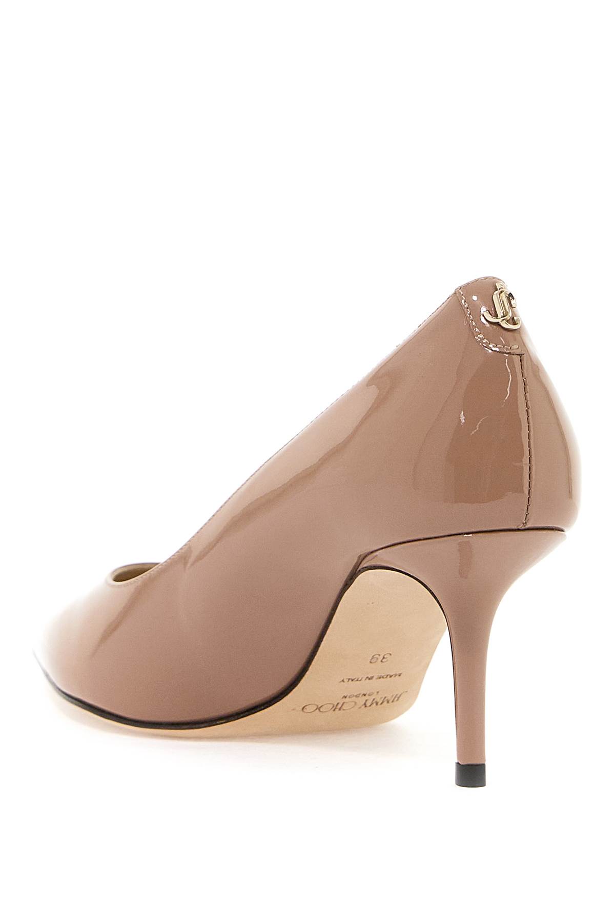 JIMMY CHOO PATENT LEATHER LOVE 65 PUMPS 