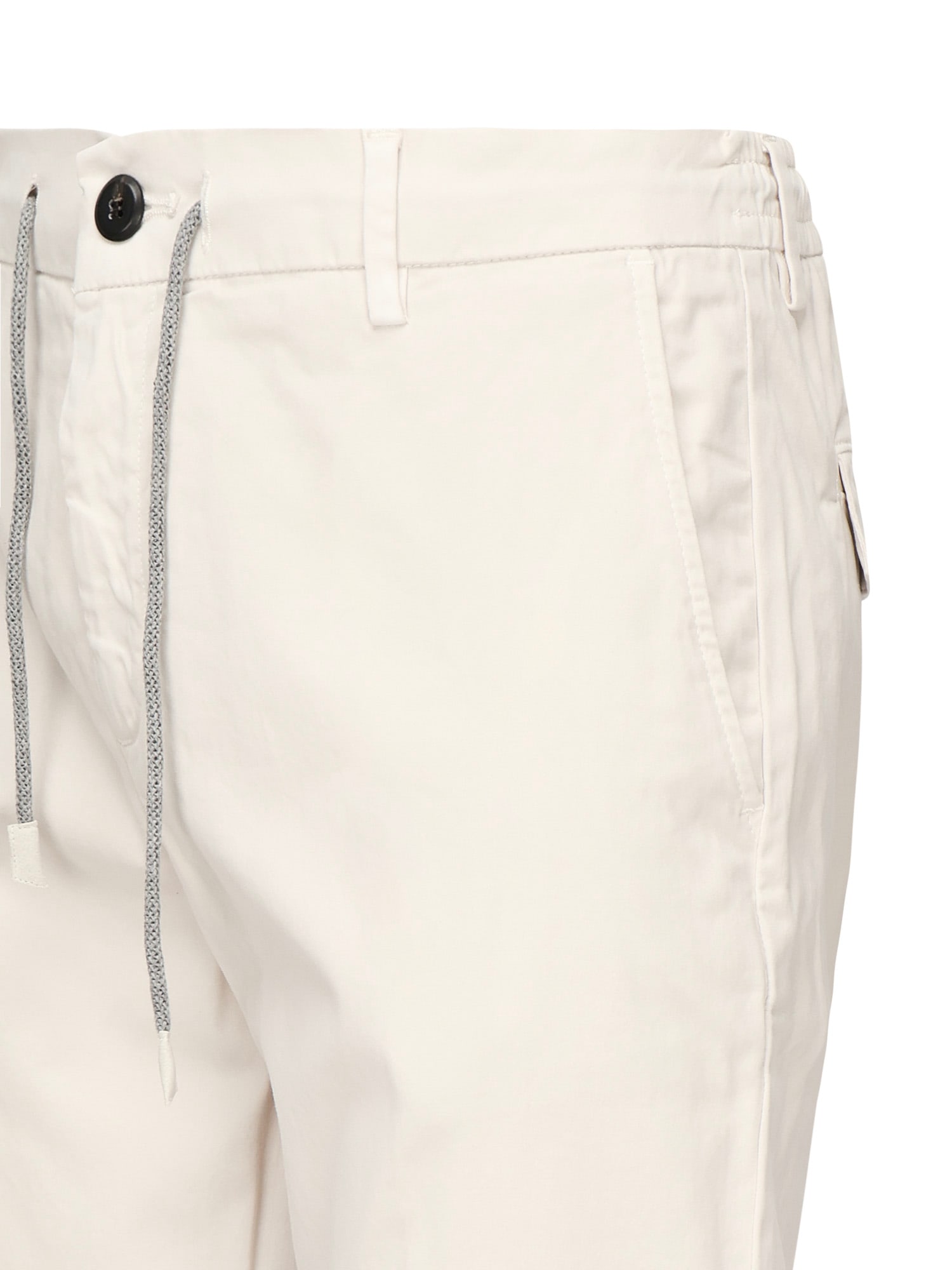 Eleventy Drawstring Trousers In Neutral