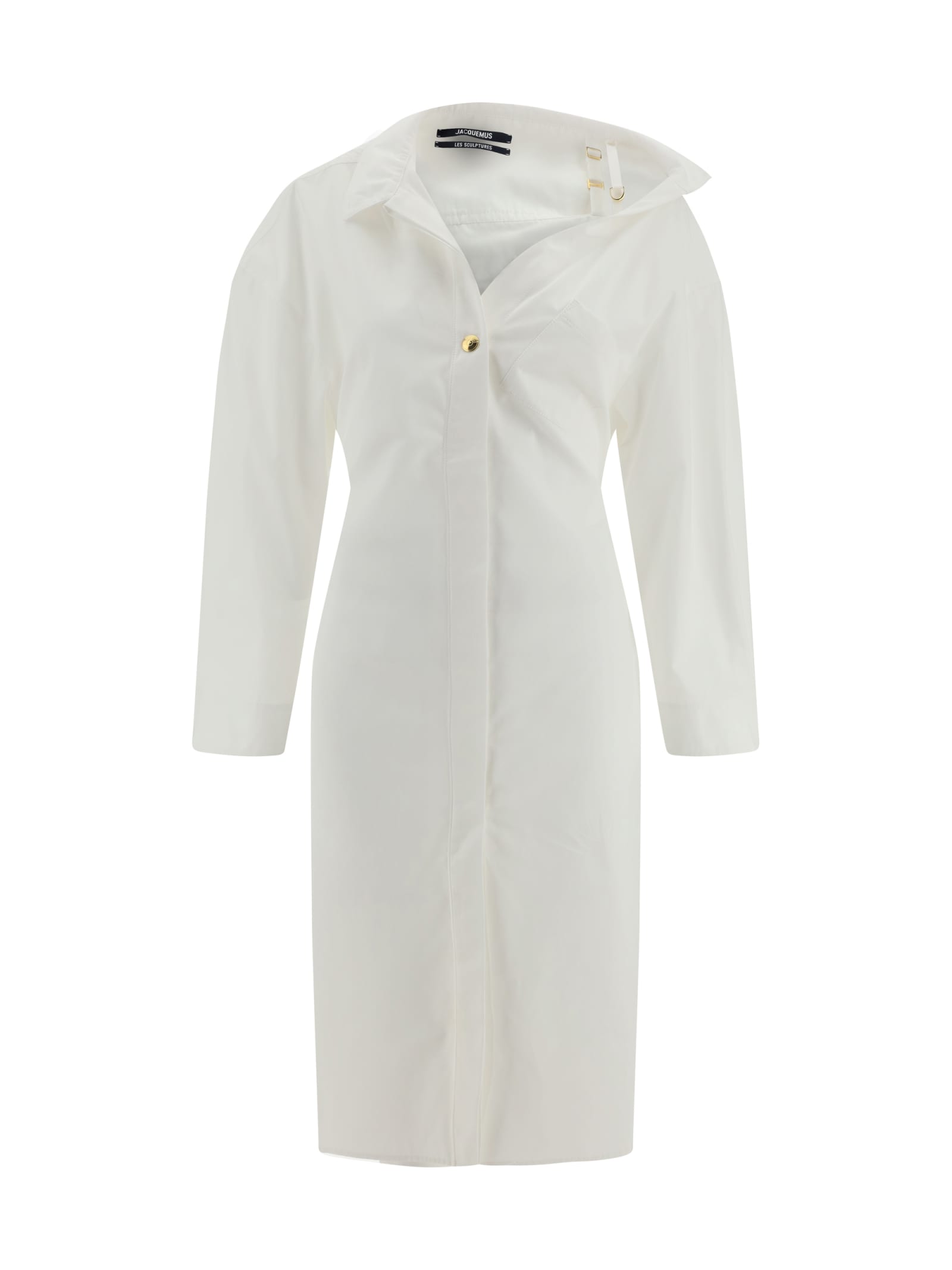 Shop Jacquemus La Robe Chemise Dress In White