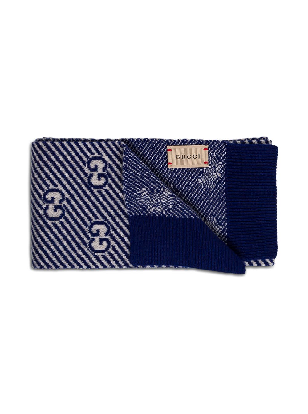 Gucci Wool Scarf With Logo