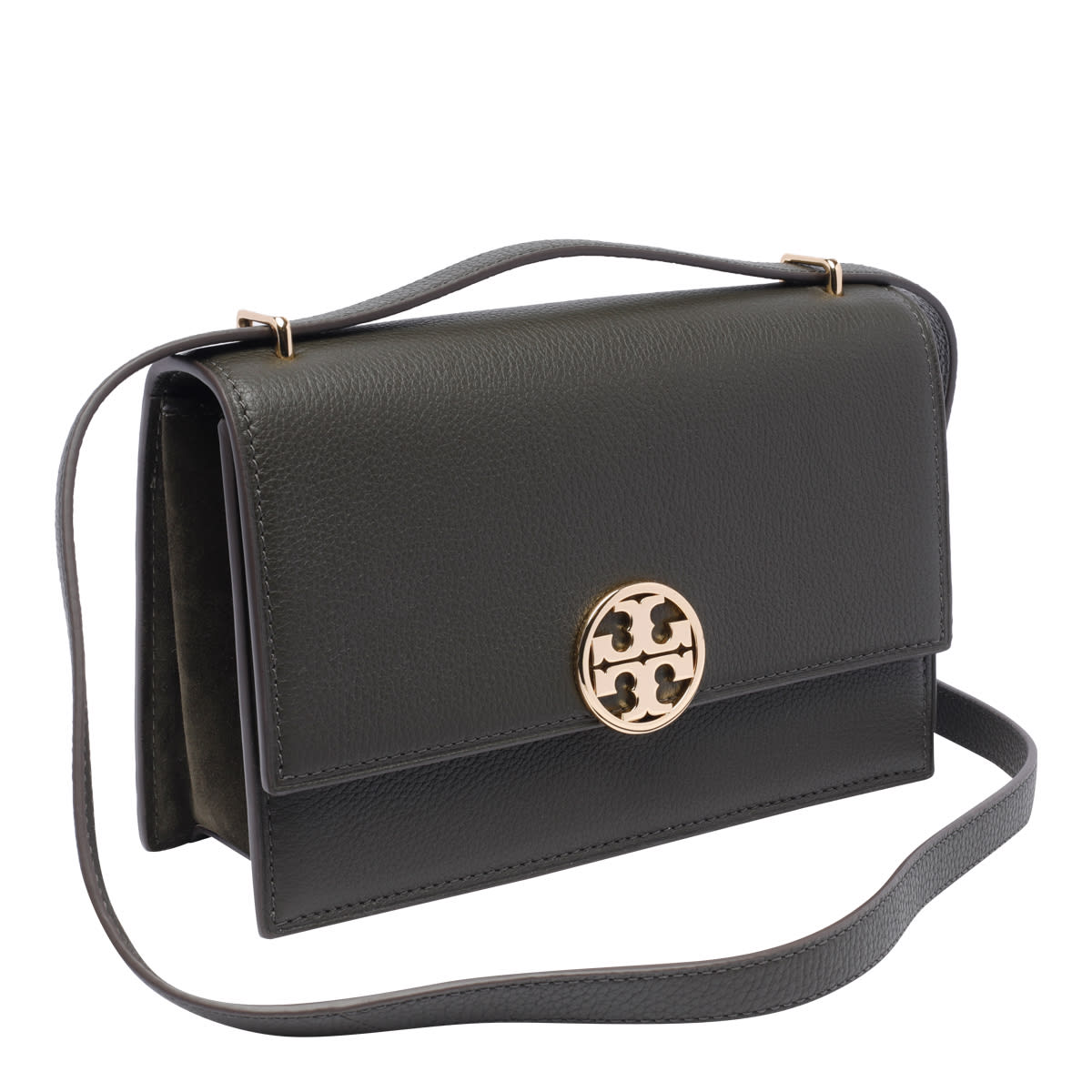 Shop Tory Burch Miller Shoulder Bag In Green