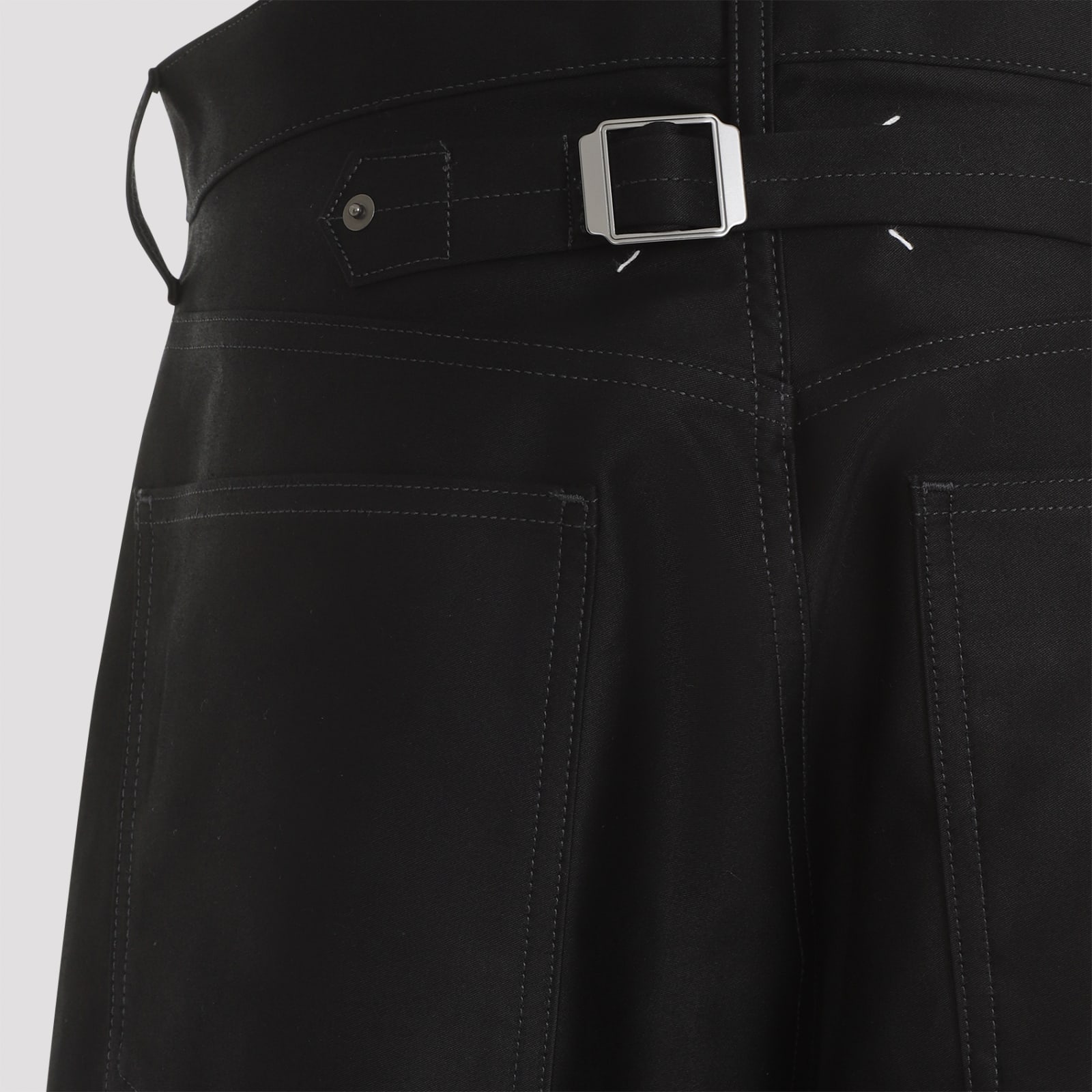 Shop Maison Margiela 5 Pockets Pants In Black