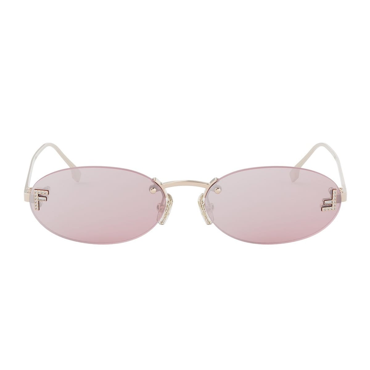 Fendi Fe4075us Fendi First Crystal 28z Oro Rosa Sunglasses