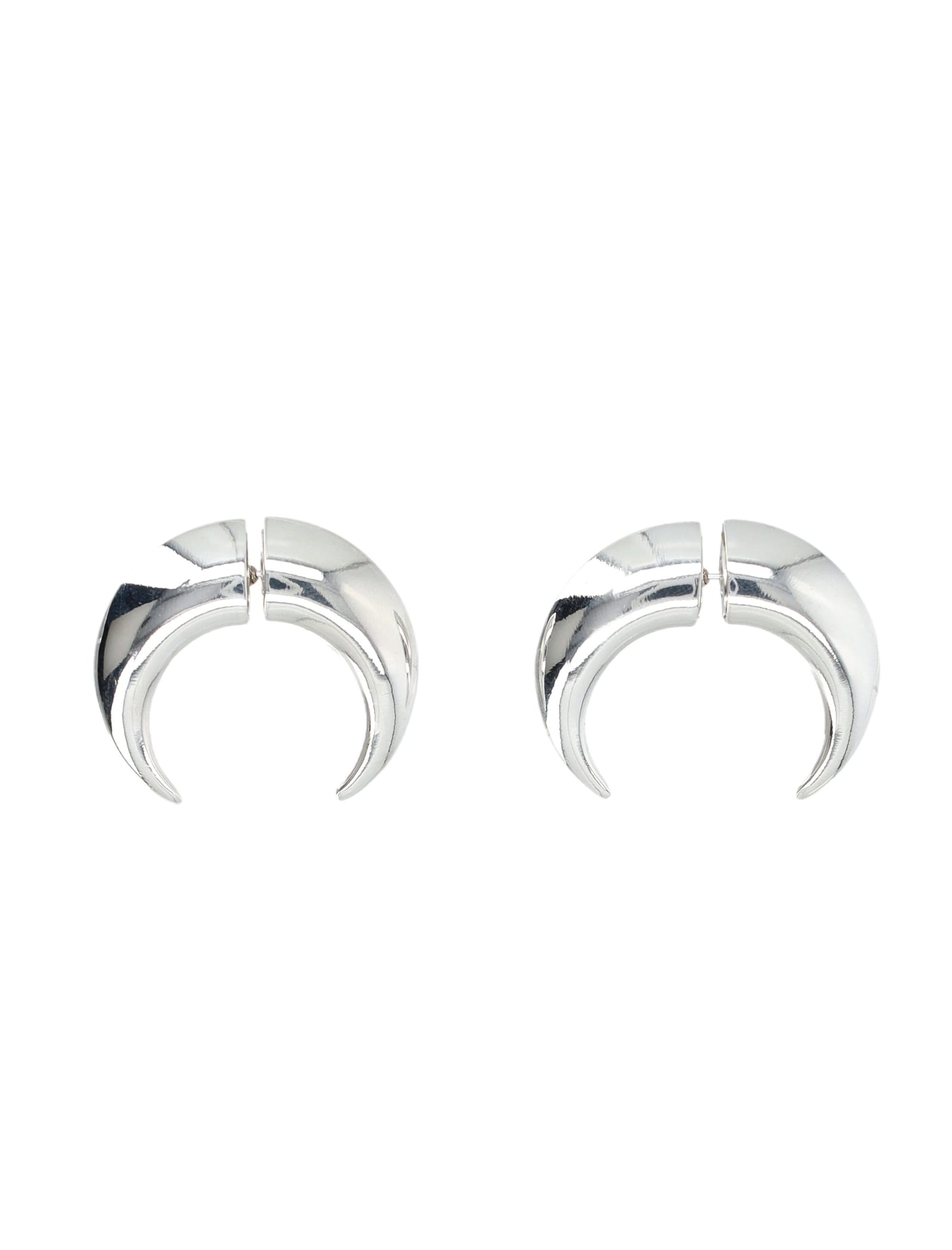 Regenerated Tin Shamanic Stud Earrings In Silver