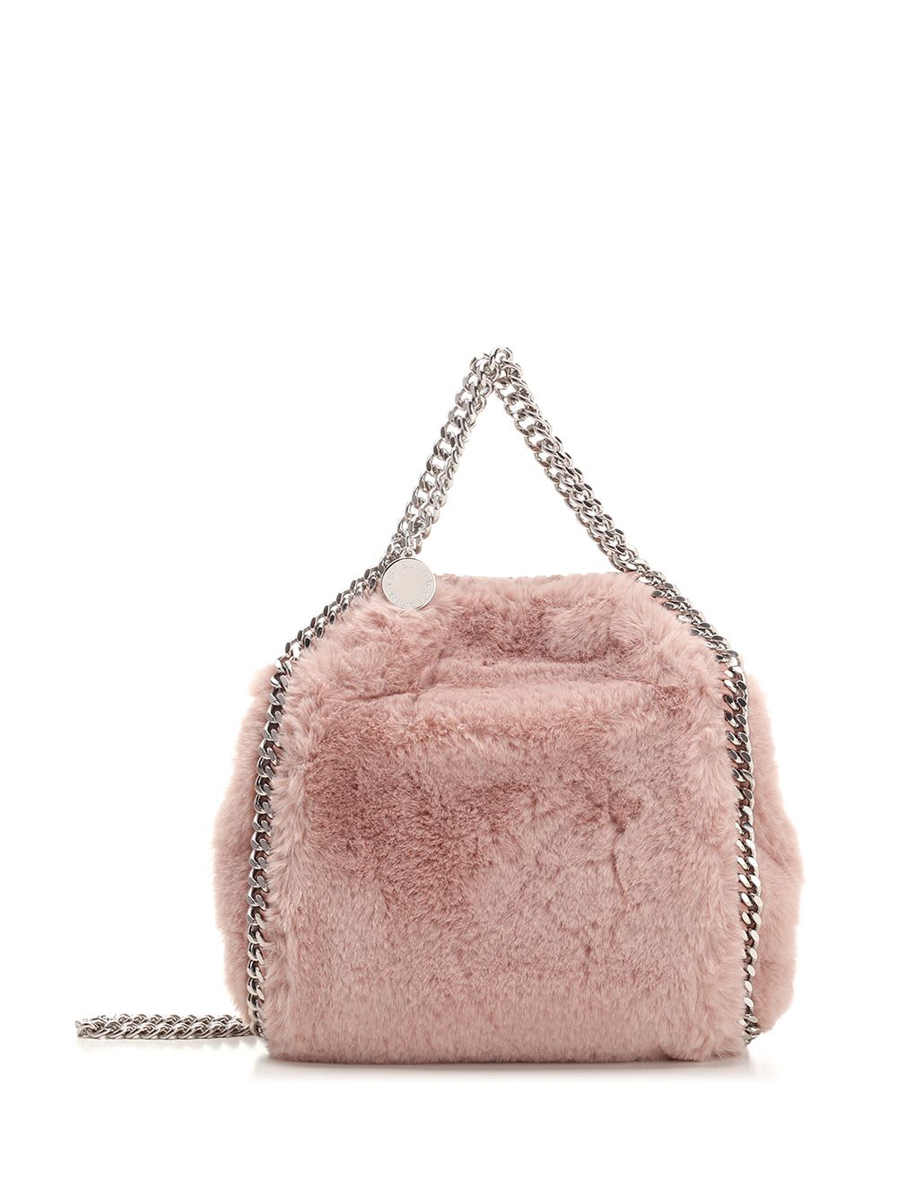 Shop Stella Mccartney Falabella Tiny Hand Bag In Rose