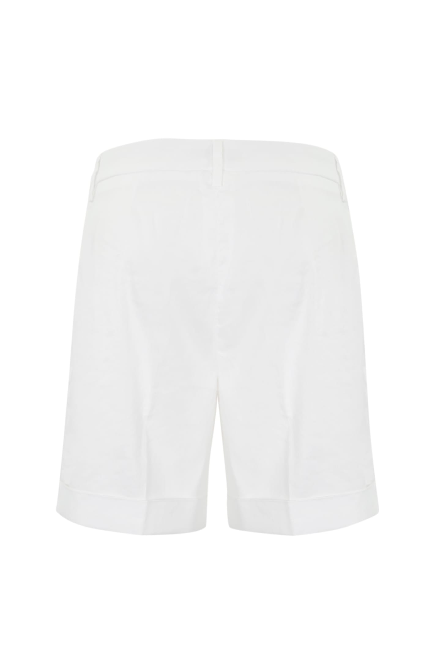 Shop Re-hash Linen Bermuda Shorts In Bianco