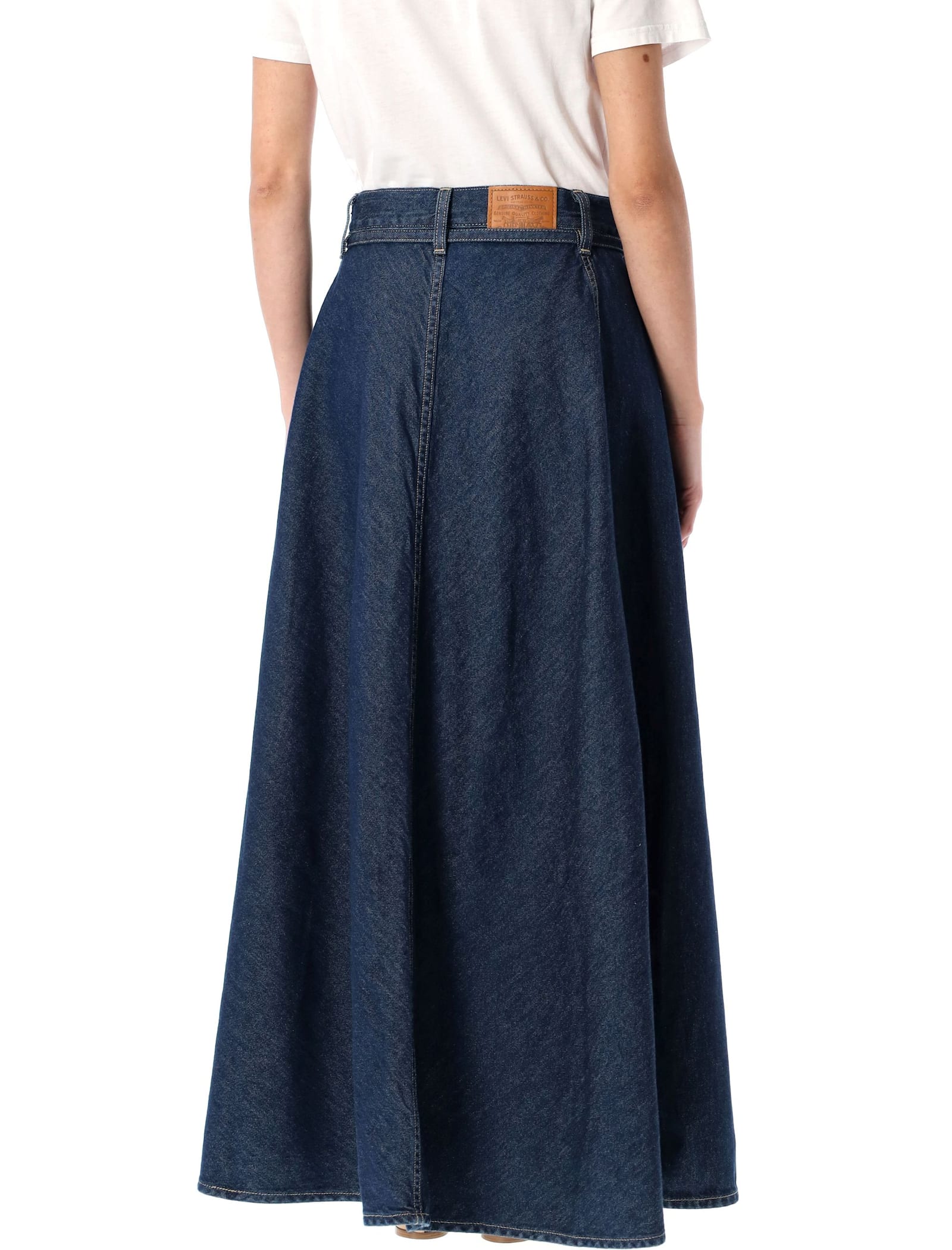 Levi's Maxi Skirt In Square Circle