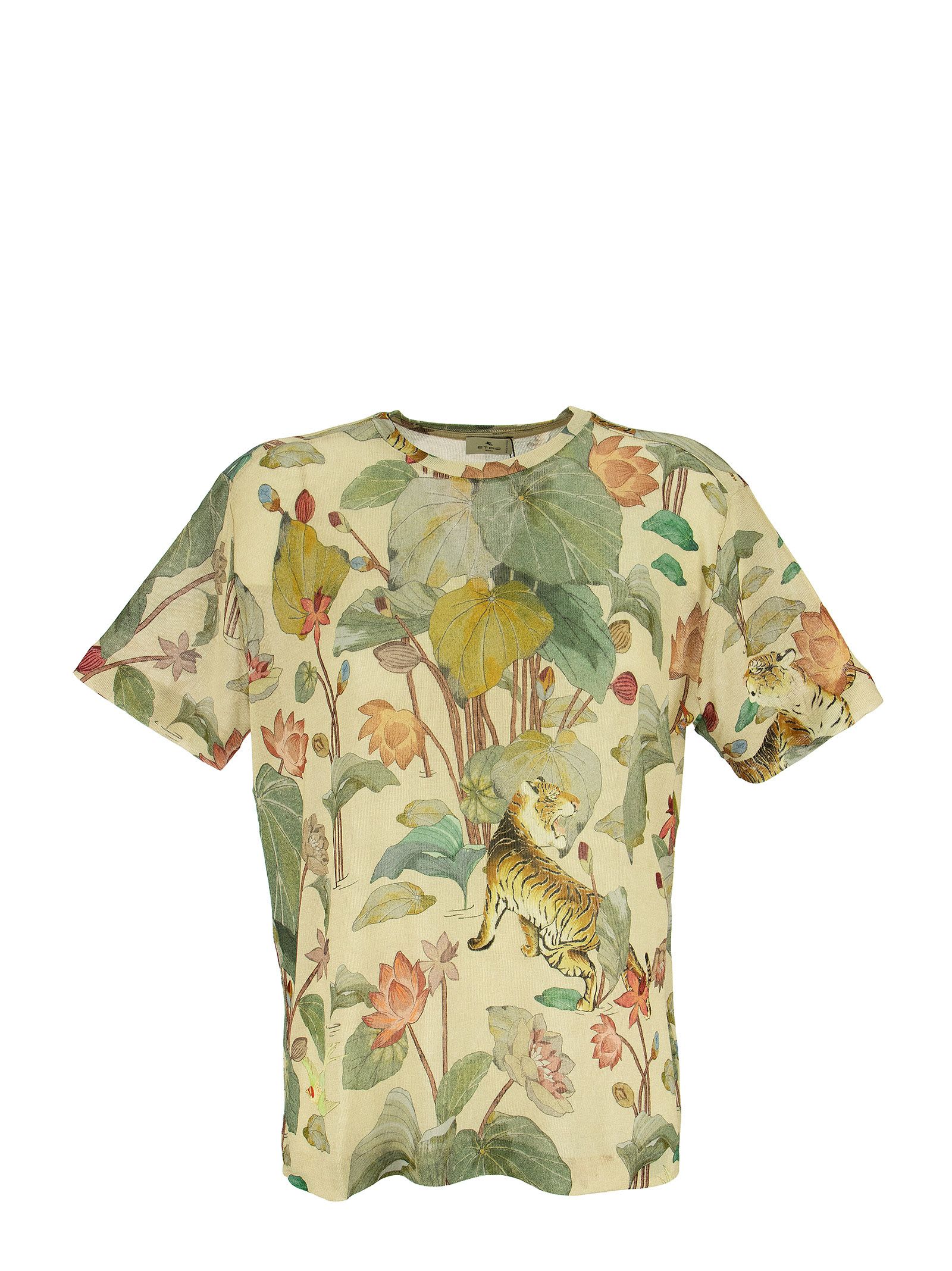 Etro Tiger And Water Lily T-shirt