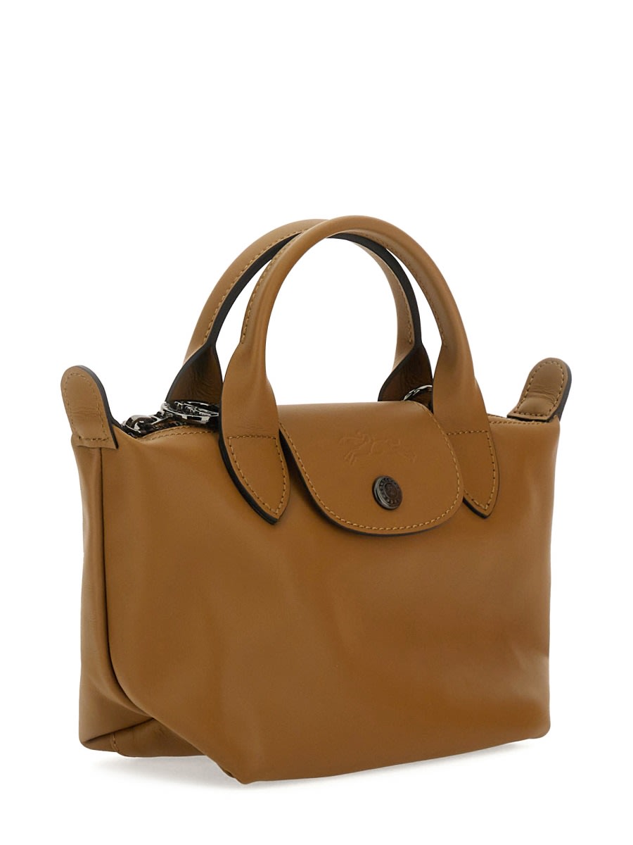 Longchamp Le Pliage Xs Handle Bag In Brown
