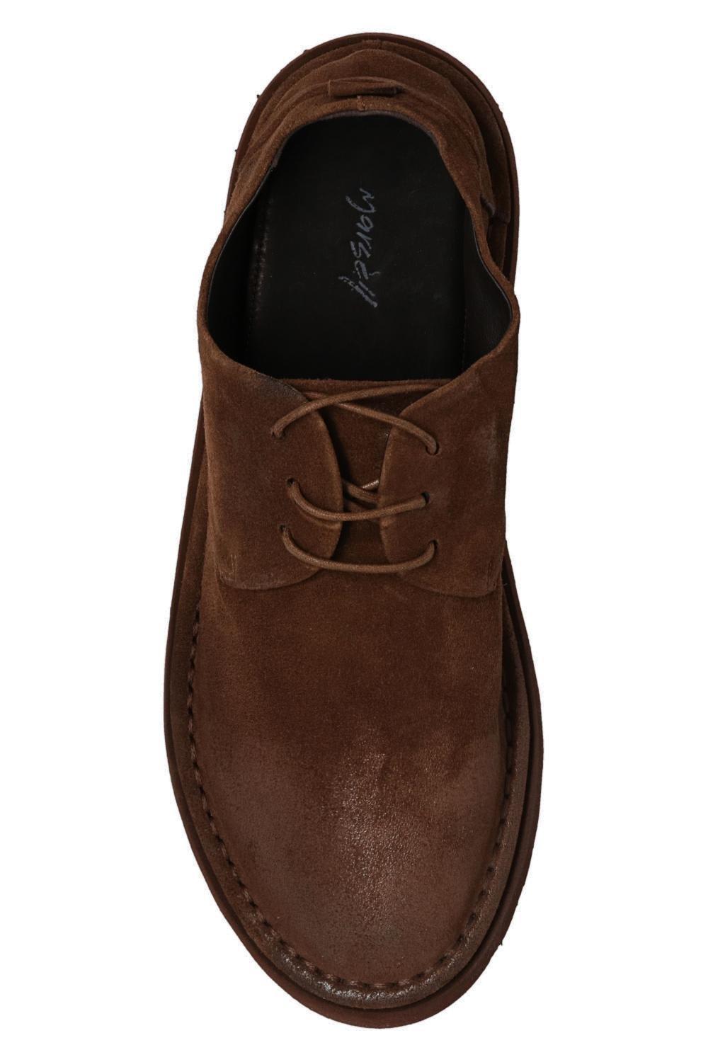 Marsèll Steccoblocco woven-leather Derby shoes - Brown