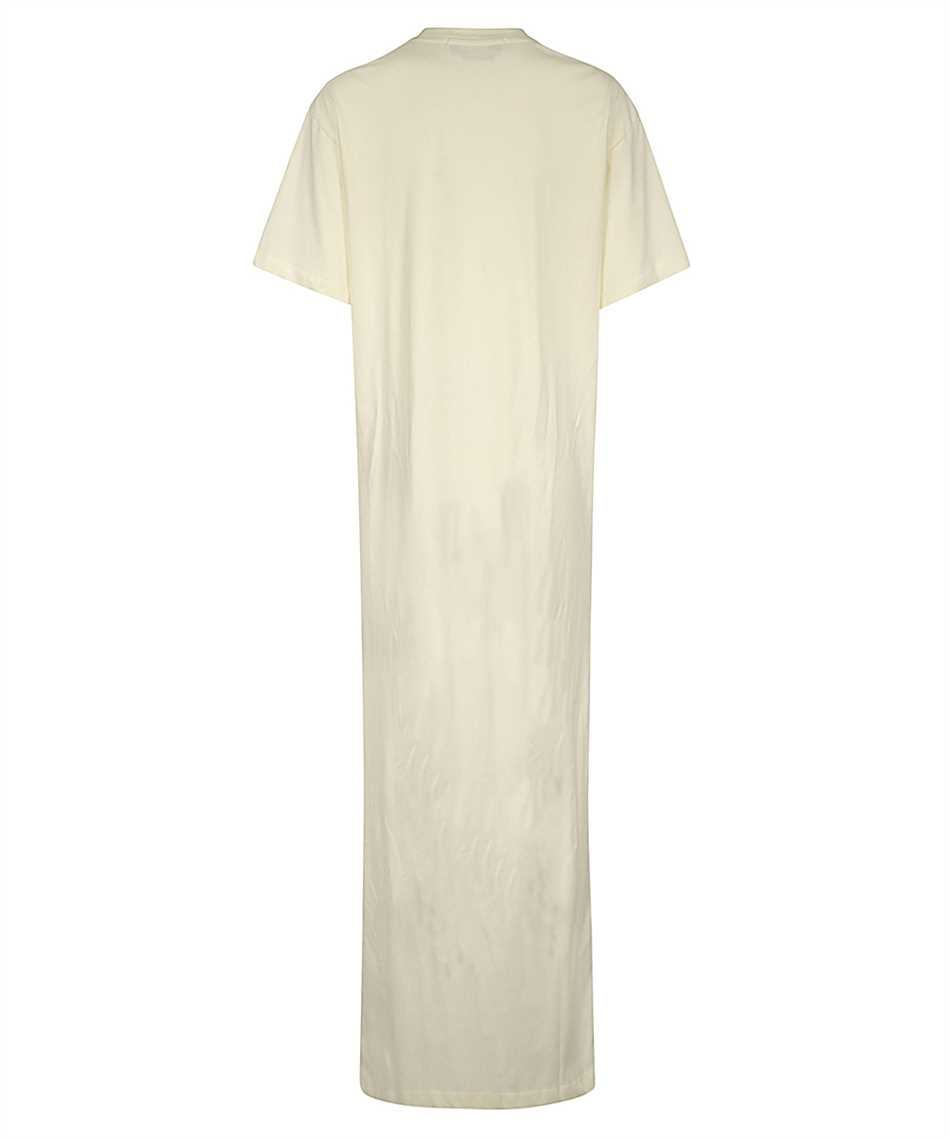 Msgm Knee Length Dress Crew Neck In Neutral