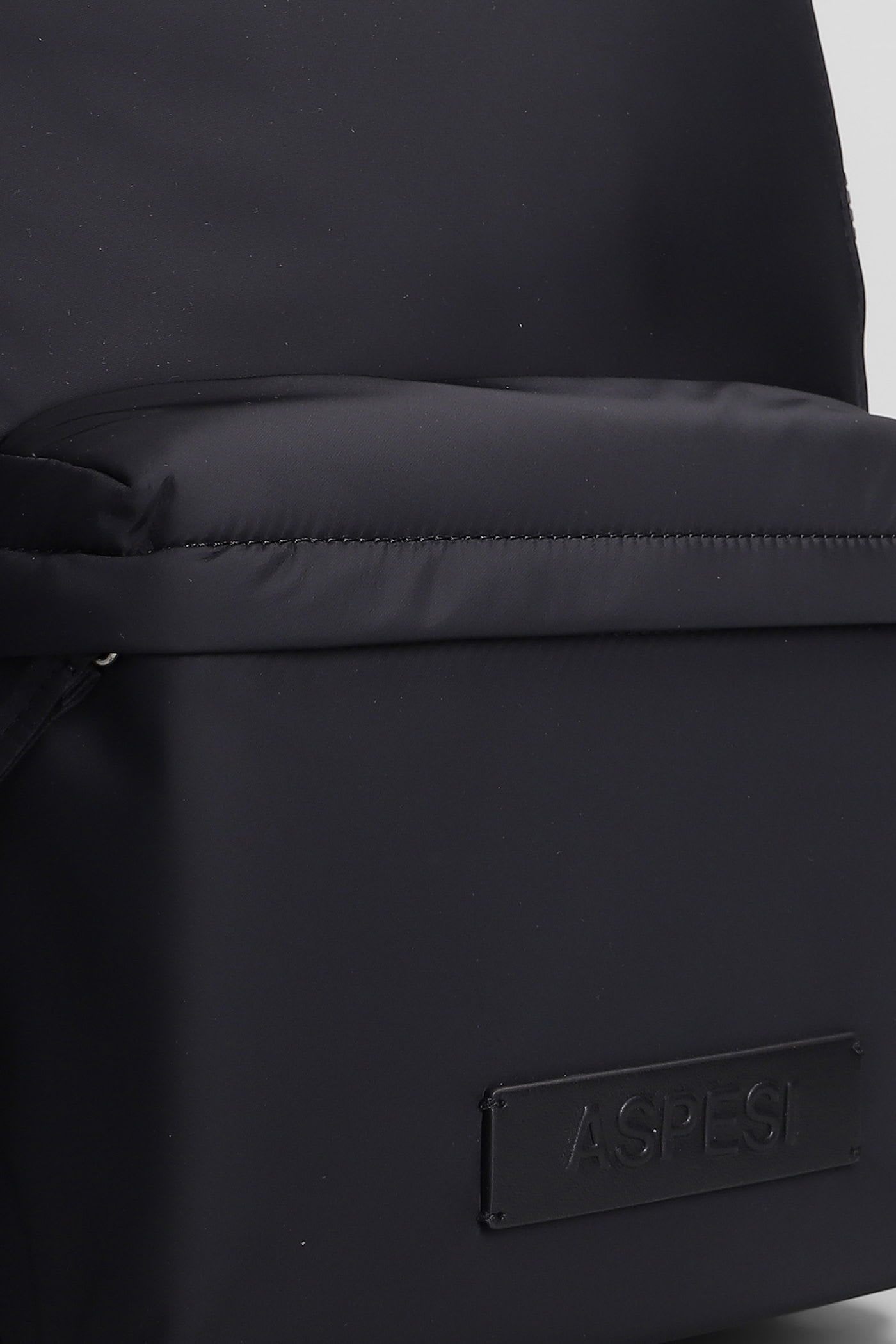 Aspesi B011 Backpack In Black Polyamide In Black