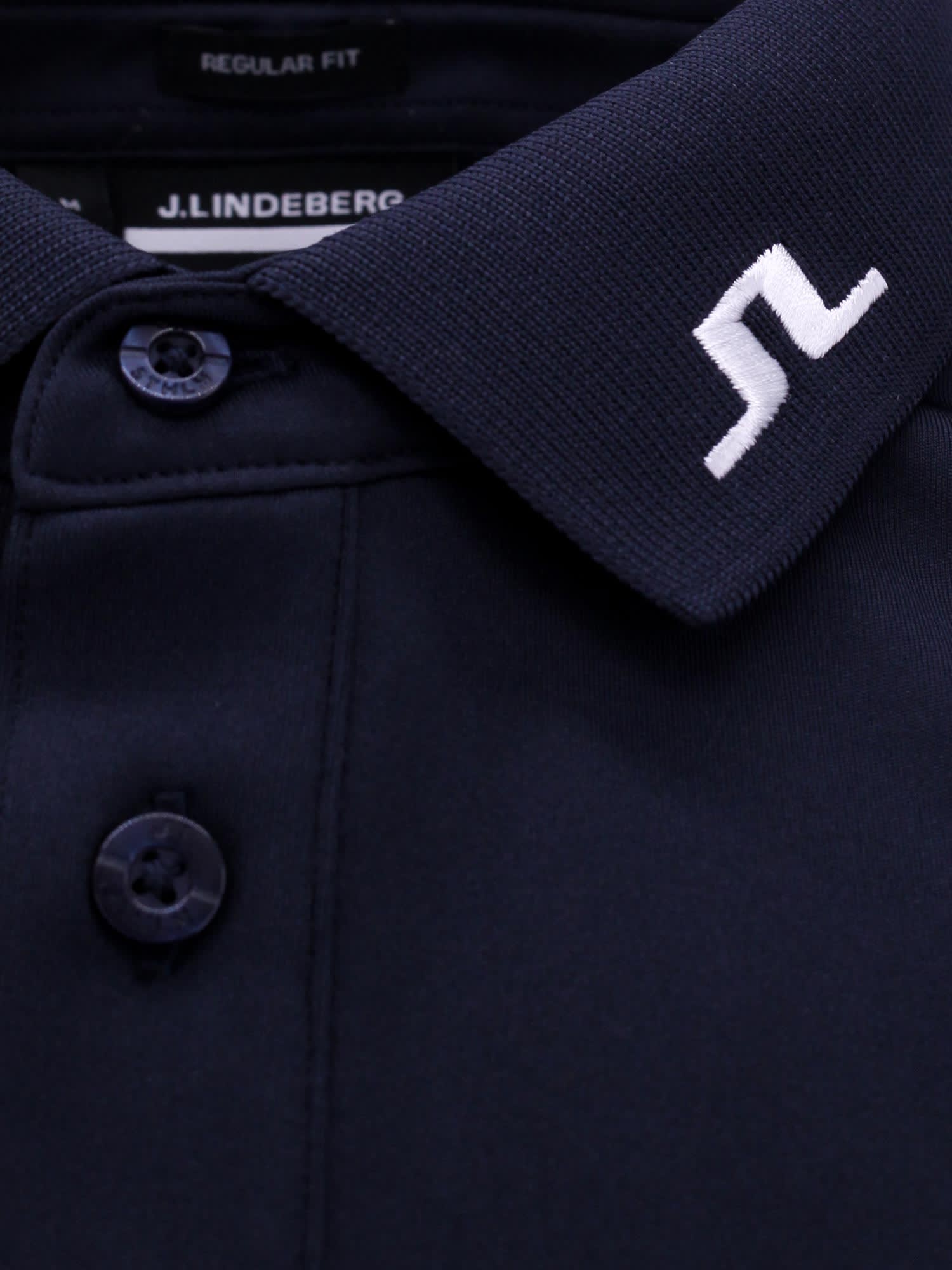 Shop J. Lindeberg Kv Polo Shirt In Blue