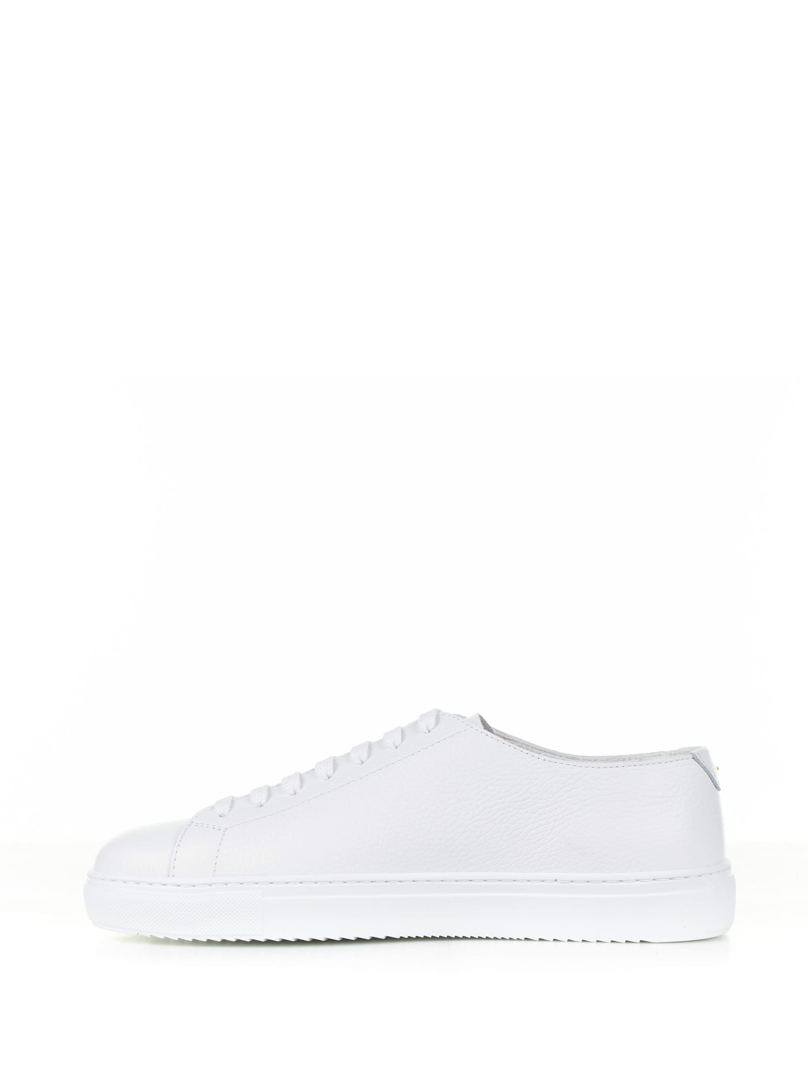 Shop Barrett White Woven Leather Sneaker In Bianco