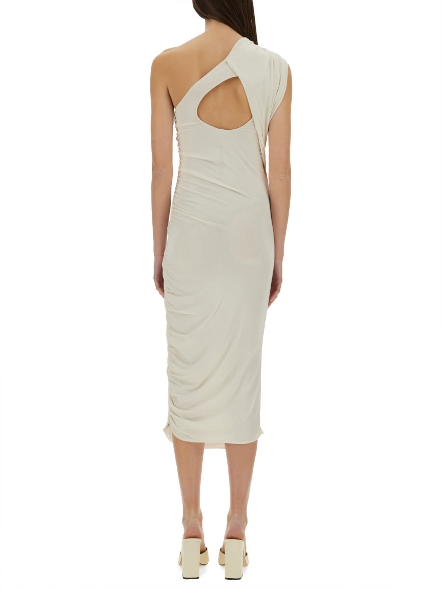 Shop Rick Owens Long Dress Amira In White