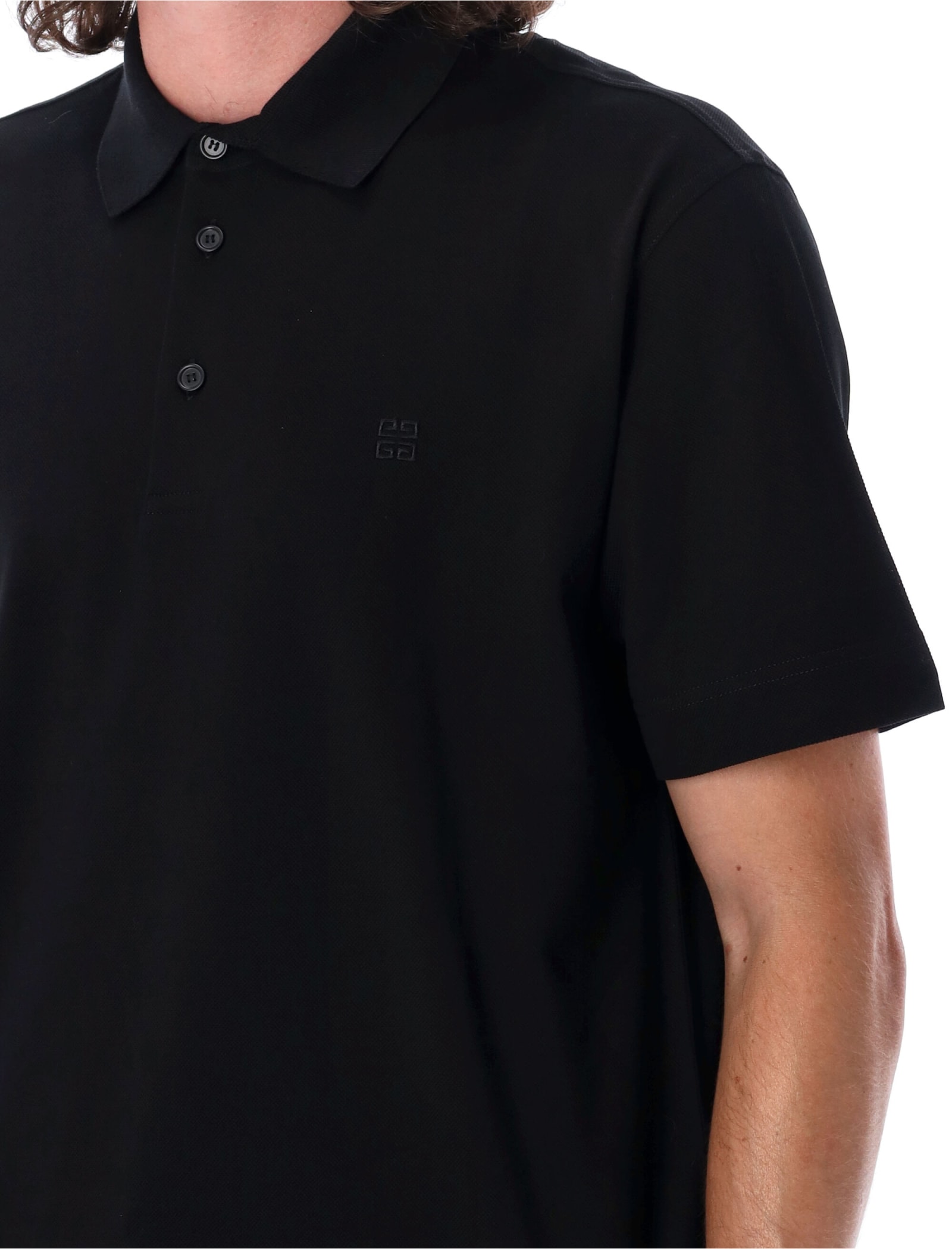 Shop Givenchy Polo Shirt In Black