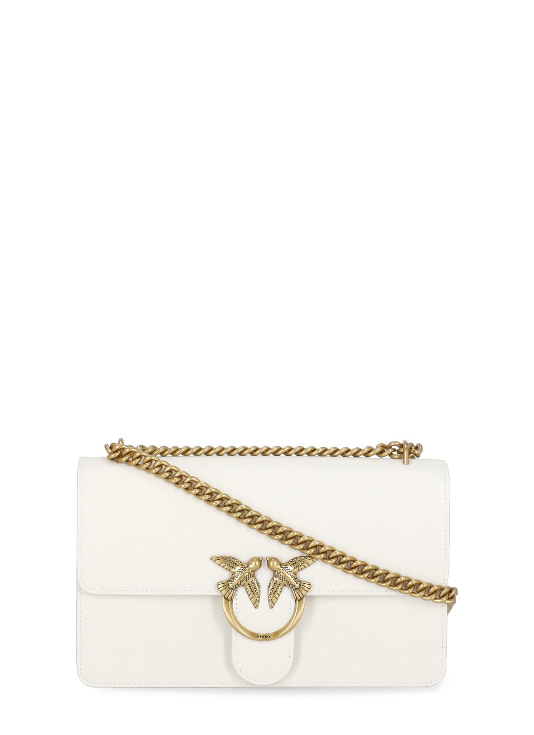 Shop Pinko Classic Love One Simply Bag In White