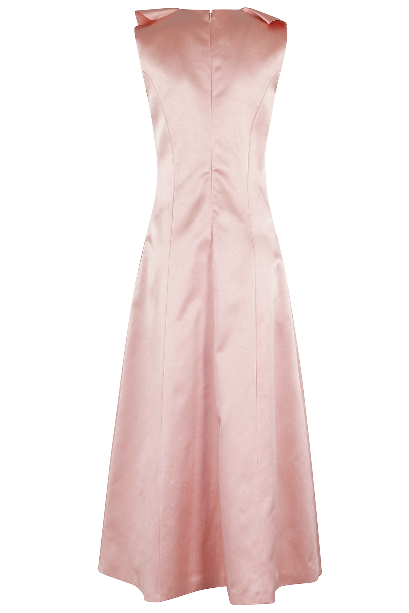 Philosophy Di Lorenzo Serafini Sleeveless Dress In Duchess Fabric In Rosa
