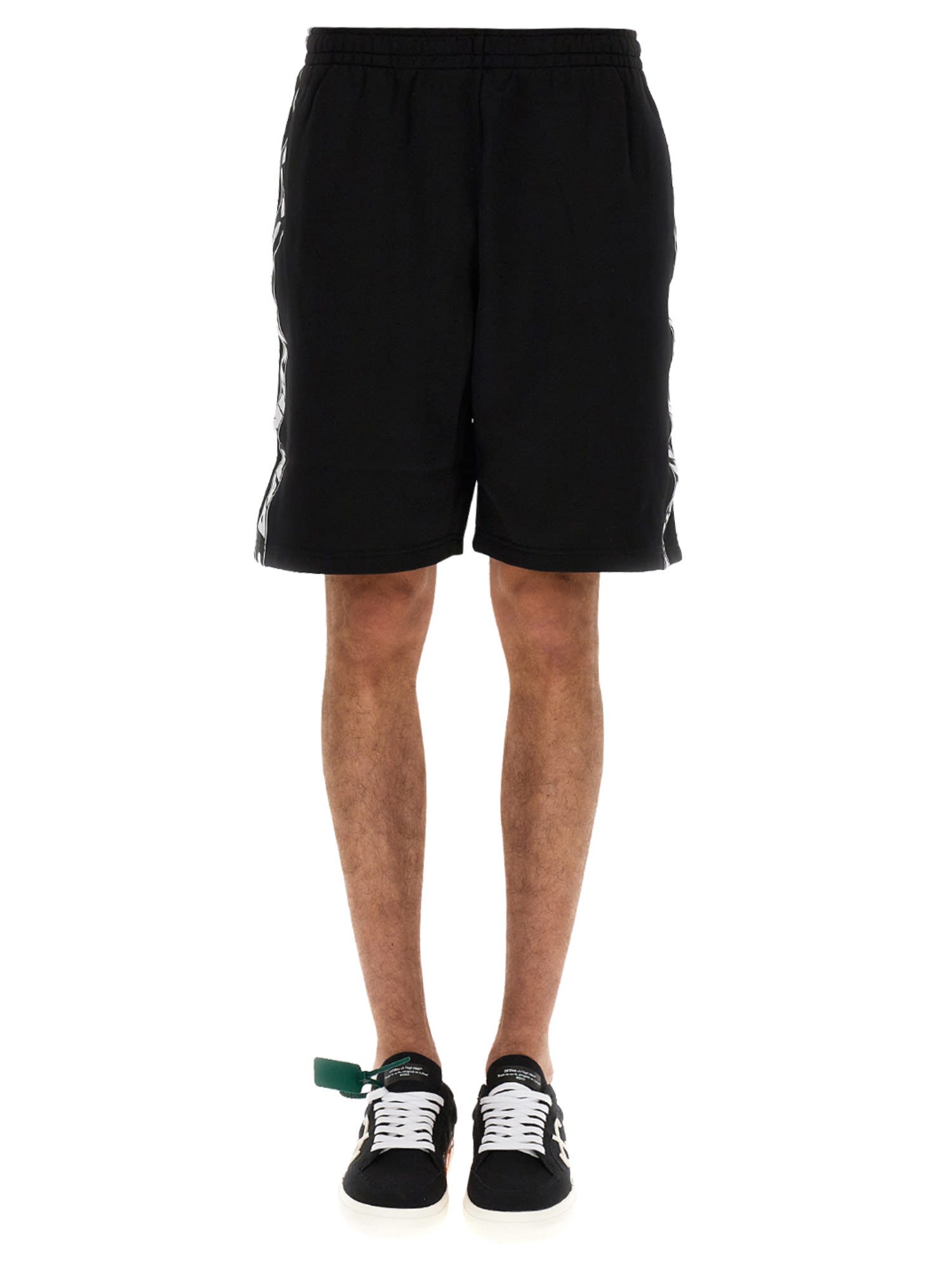 Off-White Shorts With Side Bands