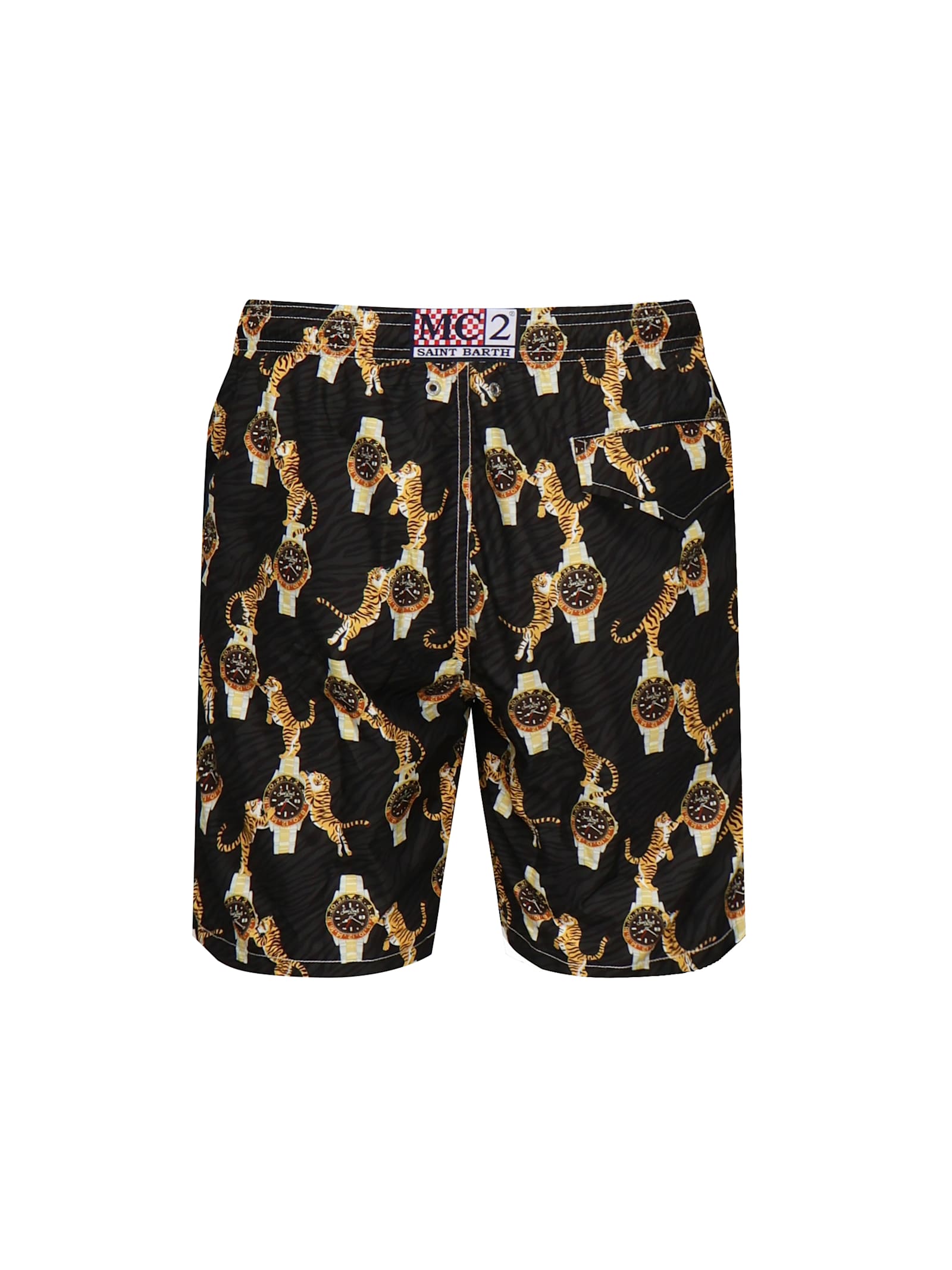 Mc2 Saint Barth Graphic-print Swim Shorts In Multi