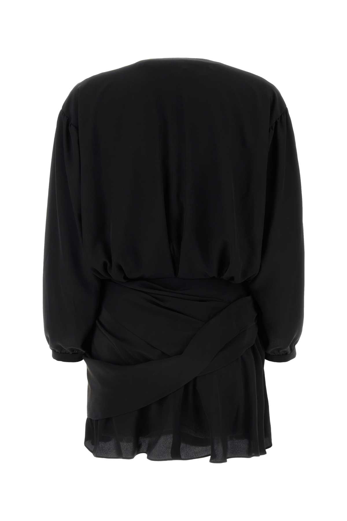 Balenciaga Black Crepe Mini Dress