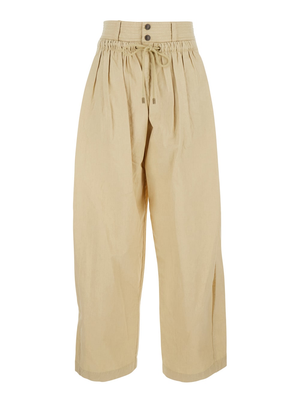 ISABEL MARANT INAYA PANTS IN BEIGE COTTON