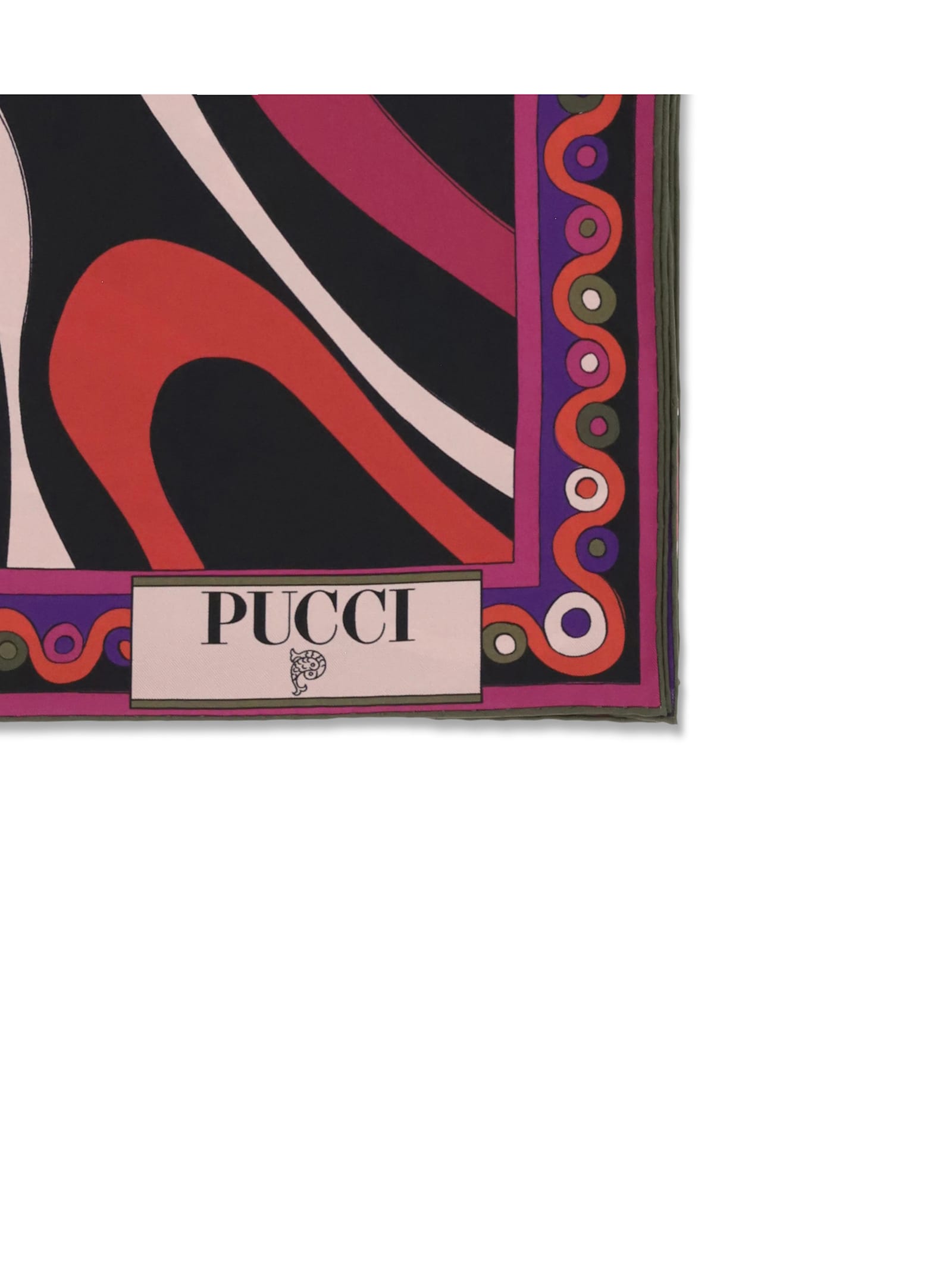 Pucci Printed Silk Foulard In Multi