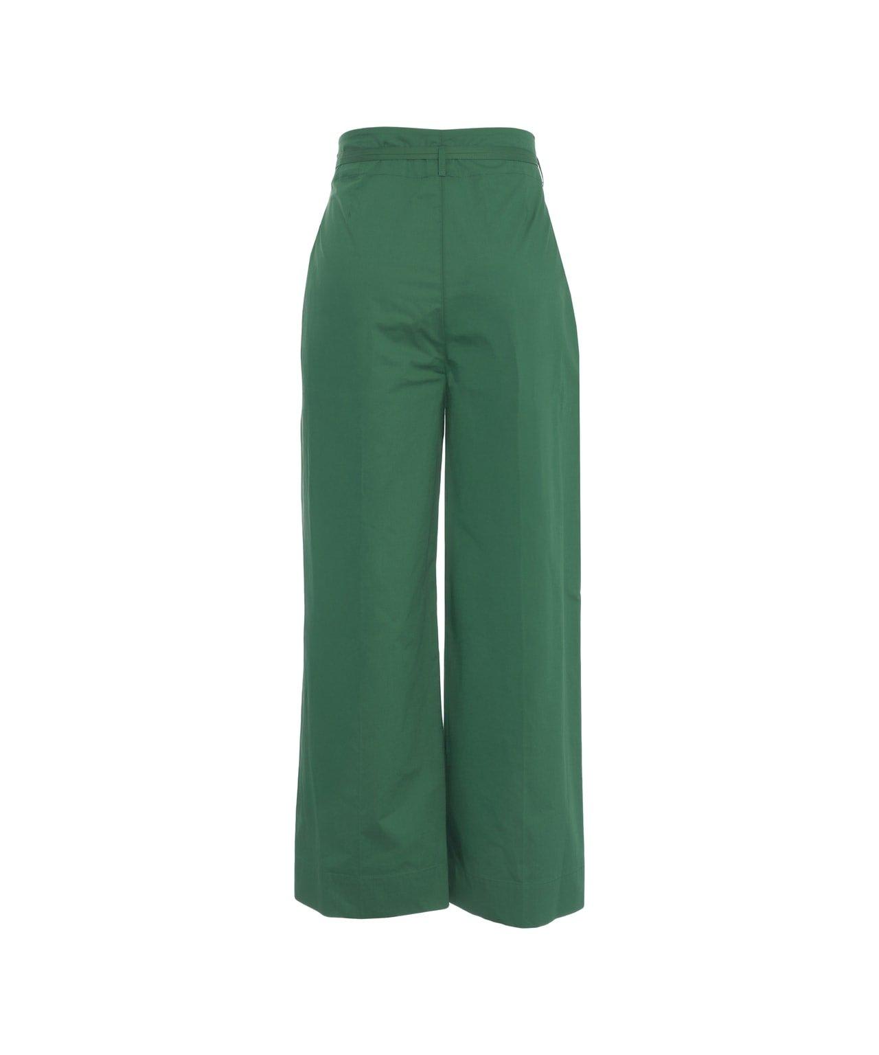 Liu •jo Liu Jo High-waisted Wide-leg Pants With Belt