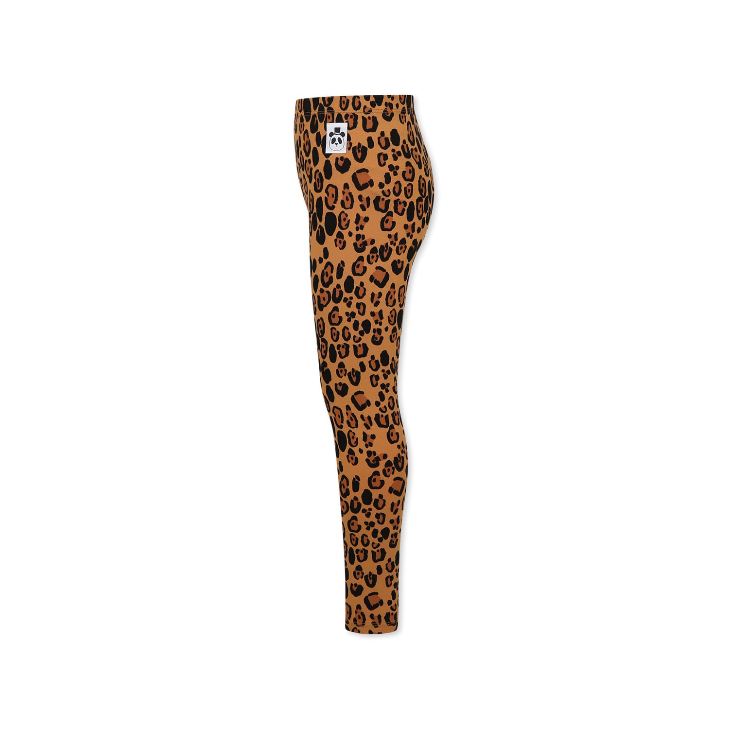 Mini Rodini Beige Leggings For Girl With Spotted Print In Beige